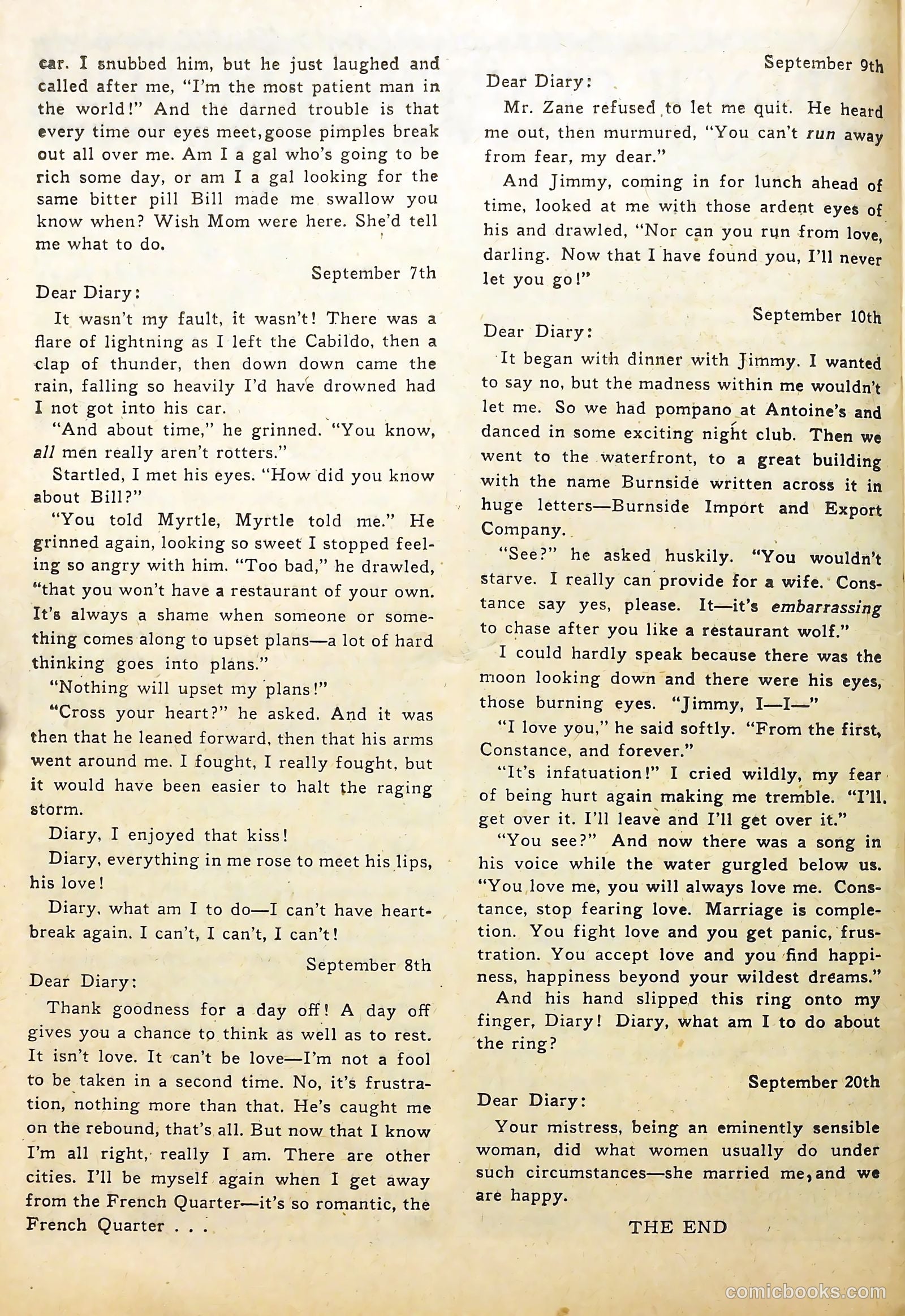 Sweetheart Diary #1 (1949) — page 24 of 36