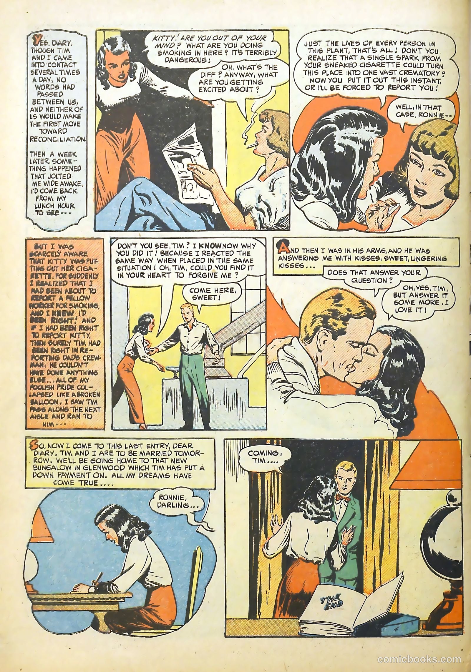 Sweetheart Diary #1 (1949) — page 34 of 36