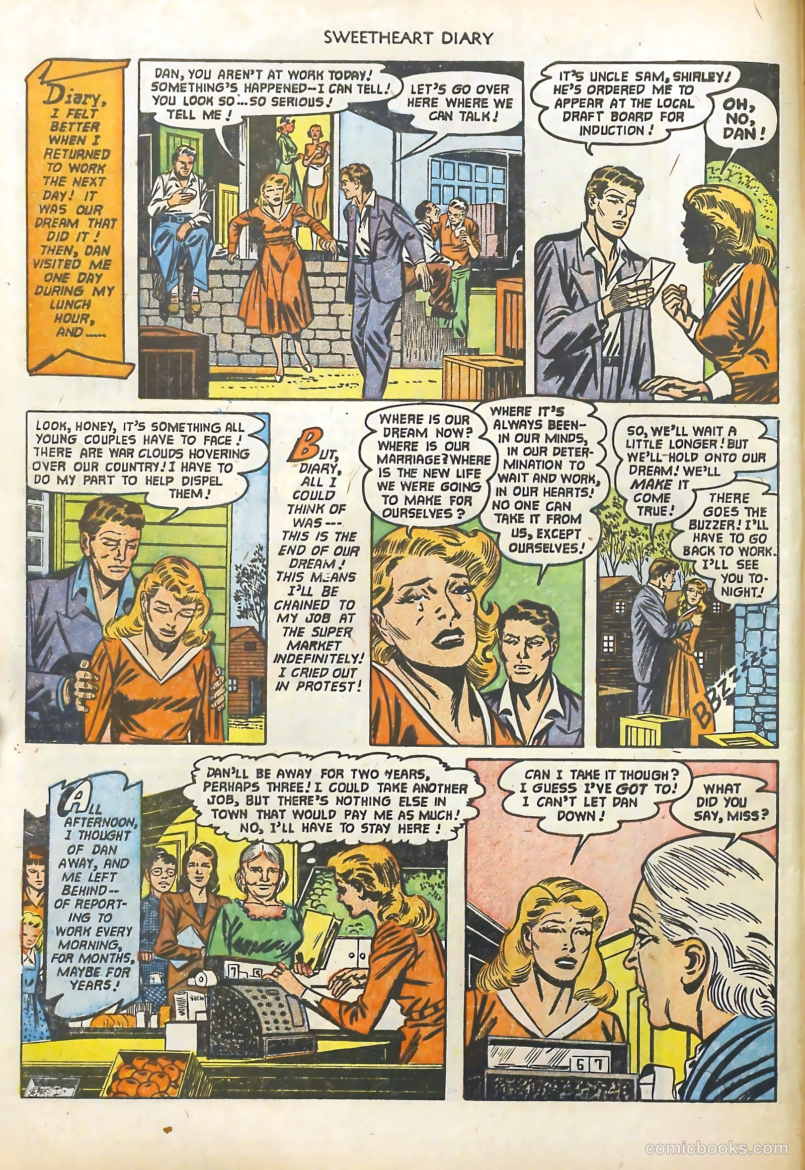 Sweetheart Diary #10 (1952) — page 6 of 36