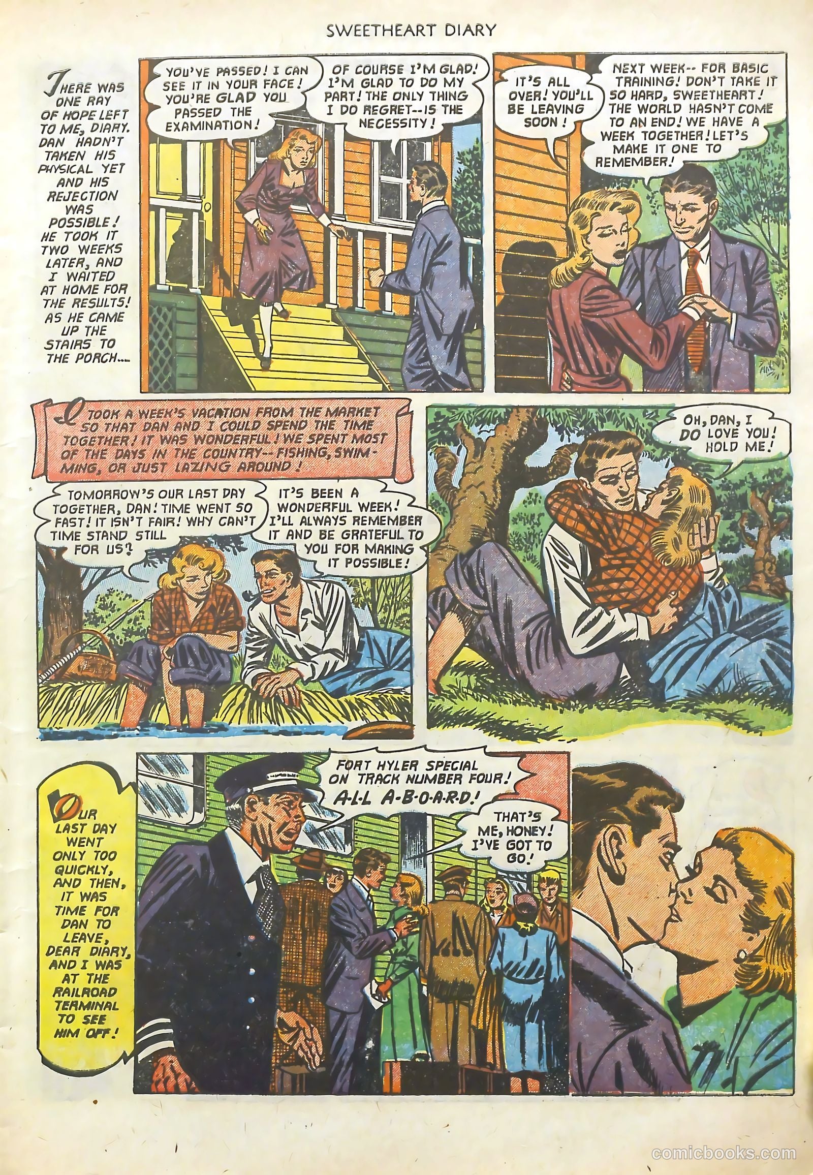 Sweetheart Diary #10 (1952) — page 7 of 36