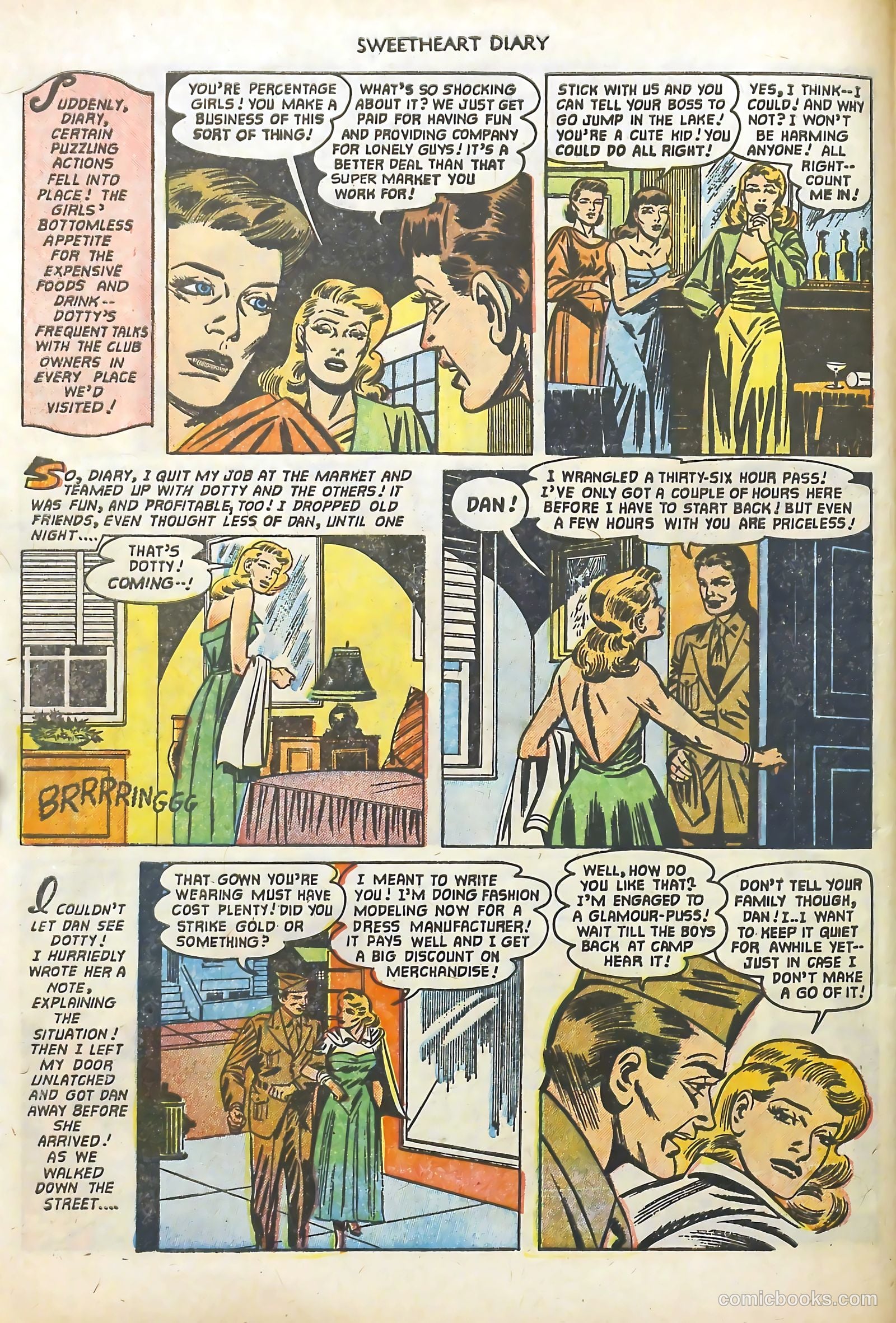 Sweetheart Diary #10 (1952) — page 10 of 36