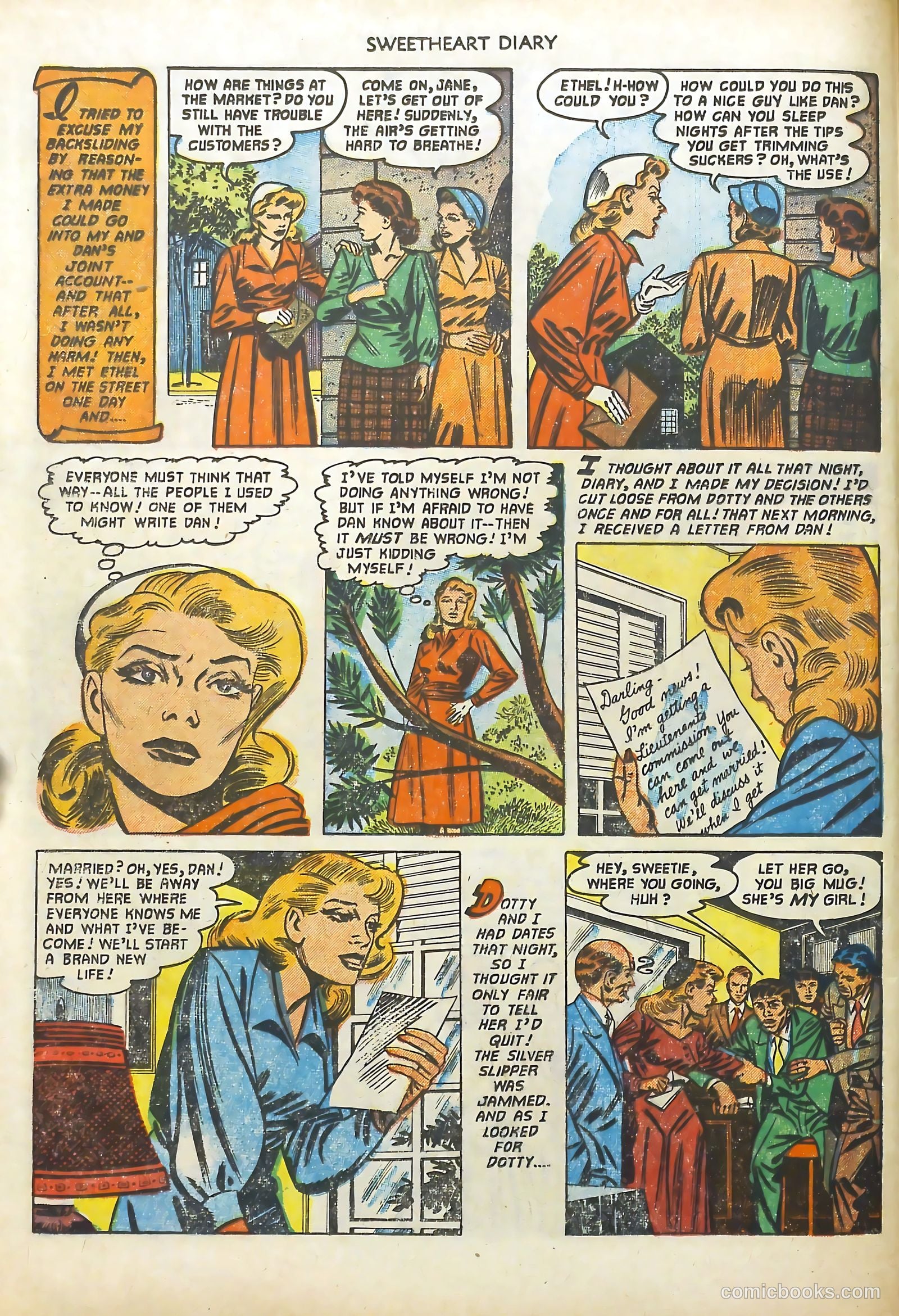 Sweetheart Diary #10 (1952) — page 12 of 36