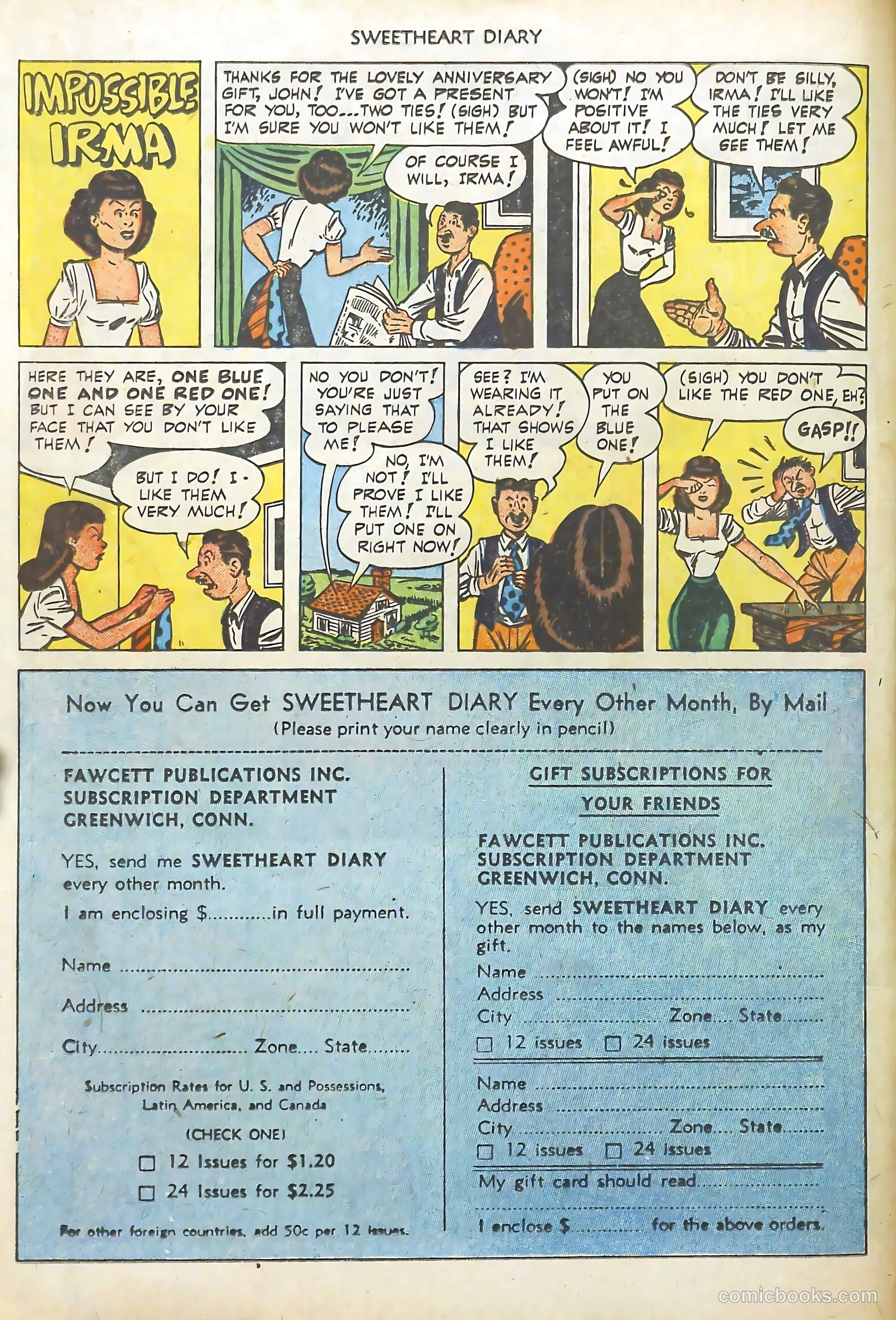 Sweetheart Diary #10 (1952) — page 14 of 36