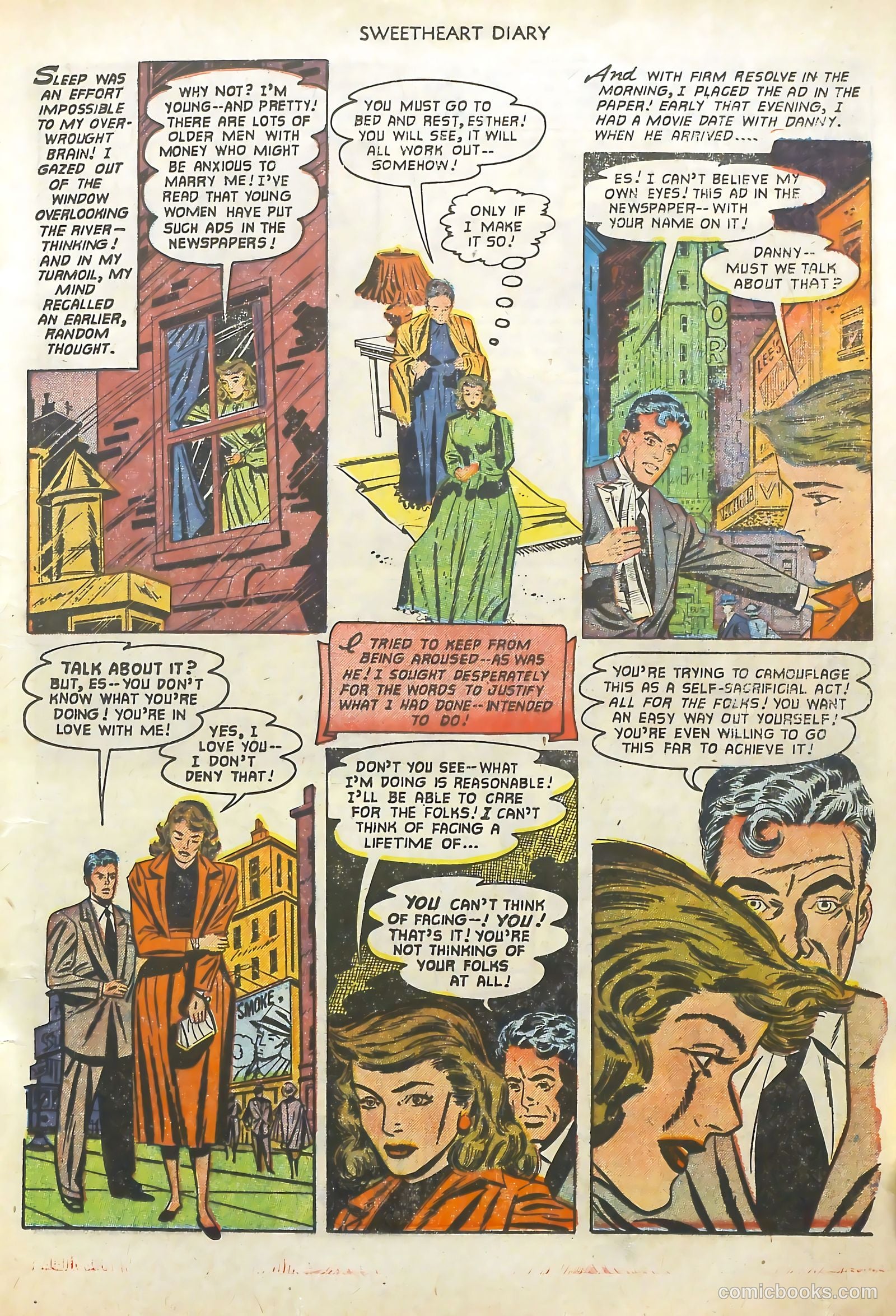 Sweetheart Diary #10 (1952) — page 17 of 36