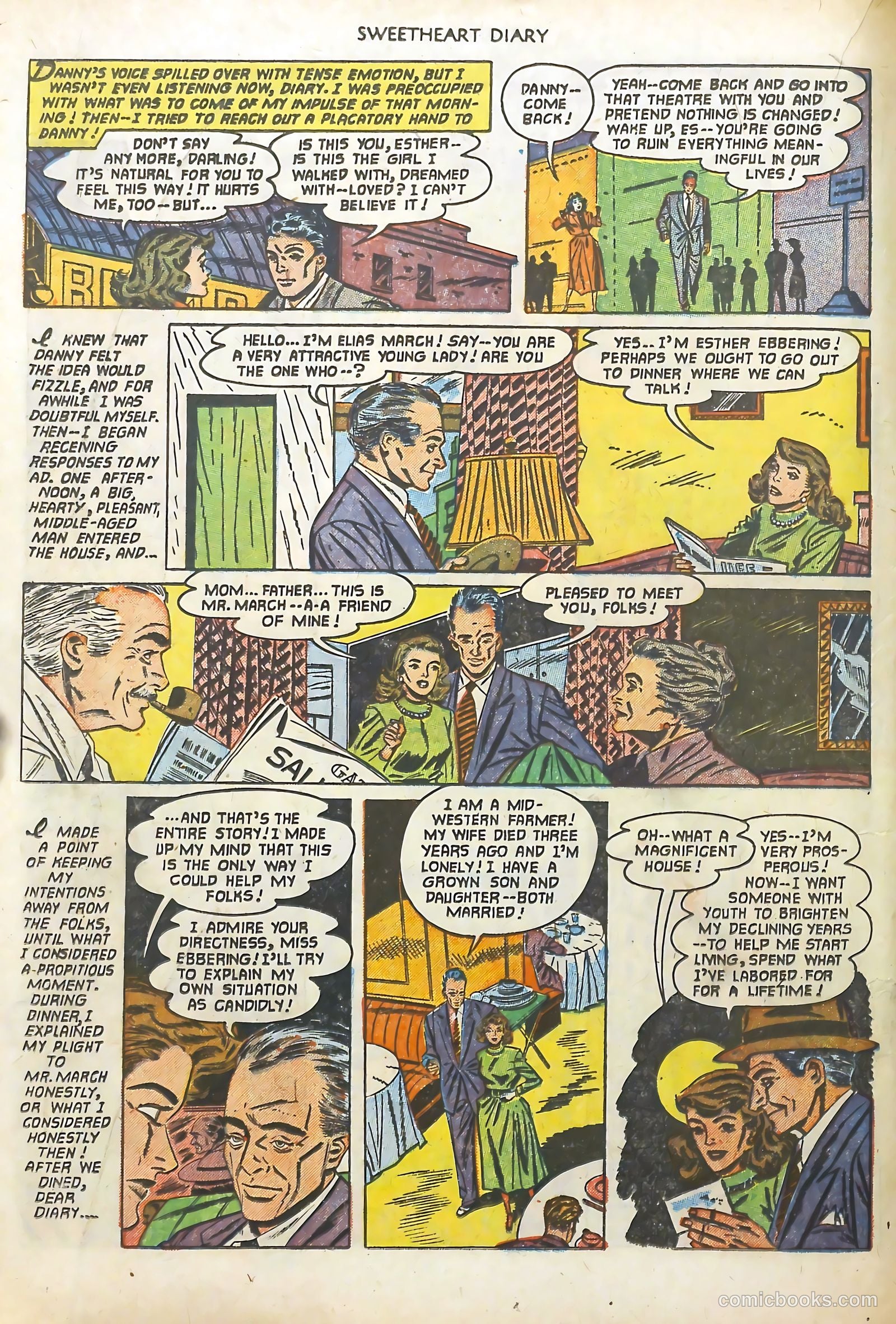 Sweetheart Diary #10 (1952) — page 18 of 36