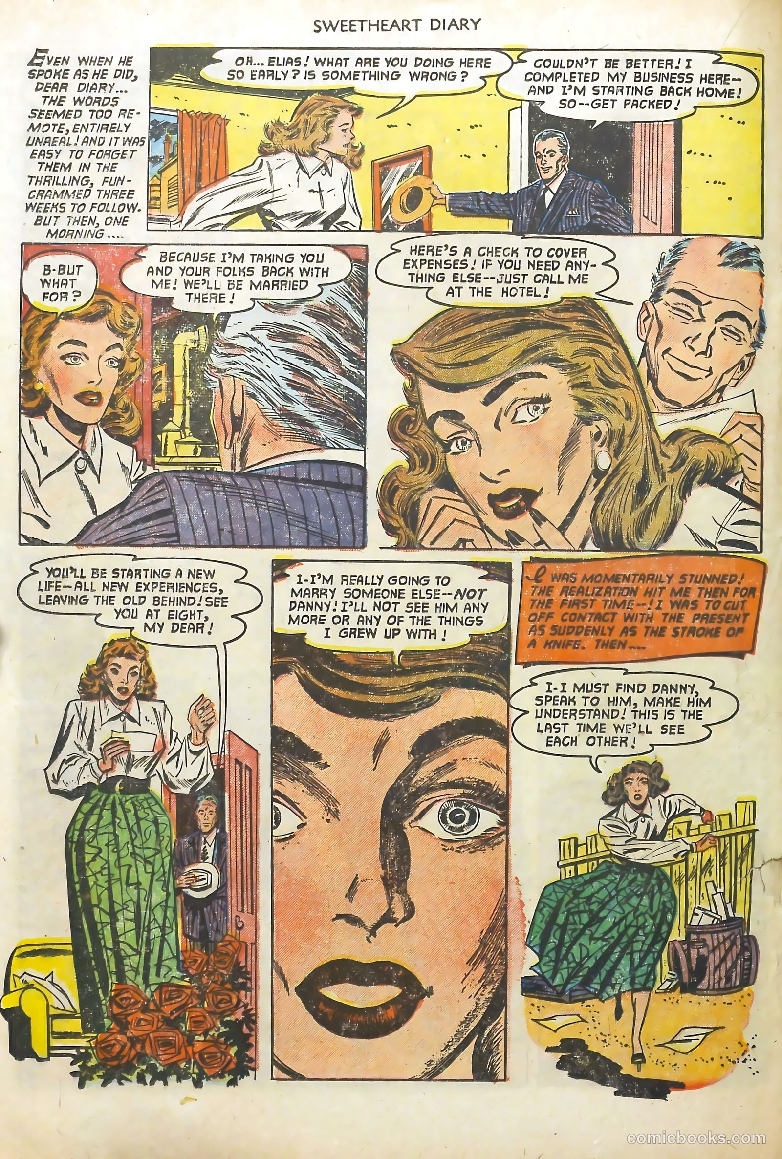 Sweetheart Diary #10 (1952) — page 20 of 36