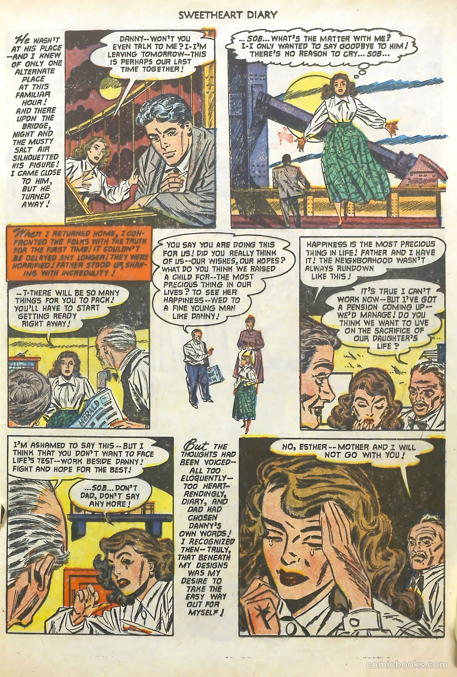 Sweetheart Diary #10 (1952) — page 21 of 36