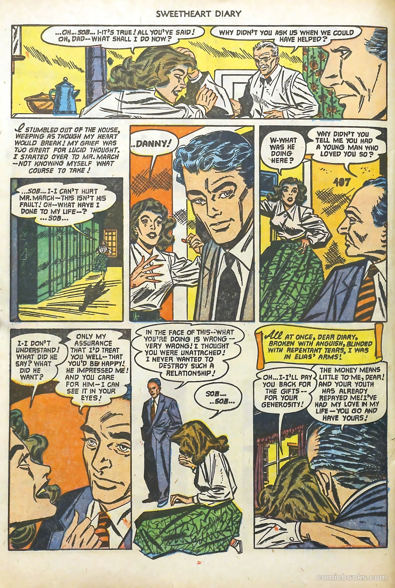 Sweetheart Diary #10 (1952) — page 22 of 36