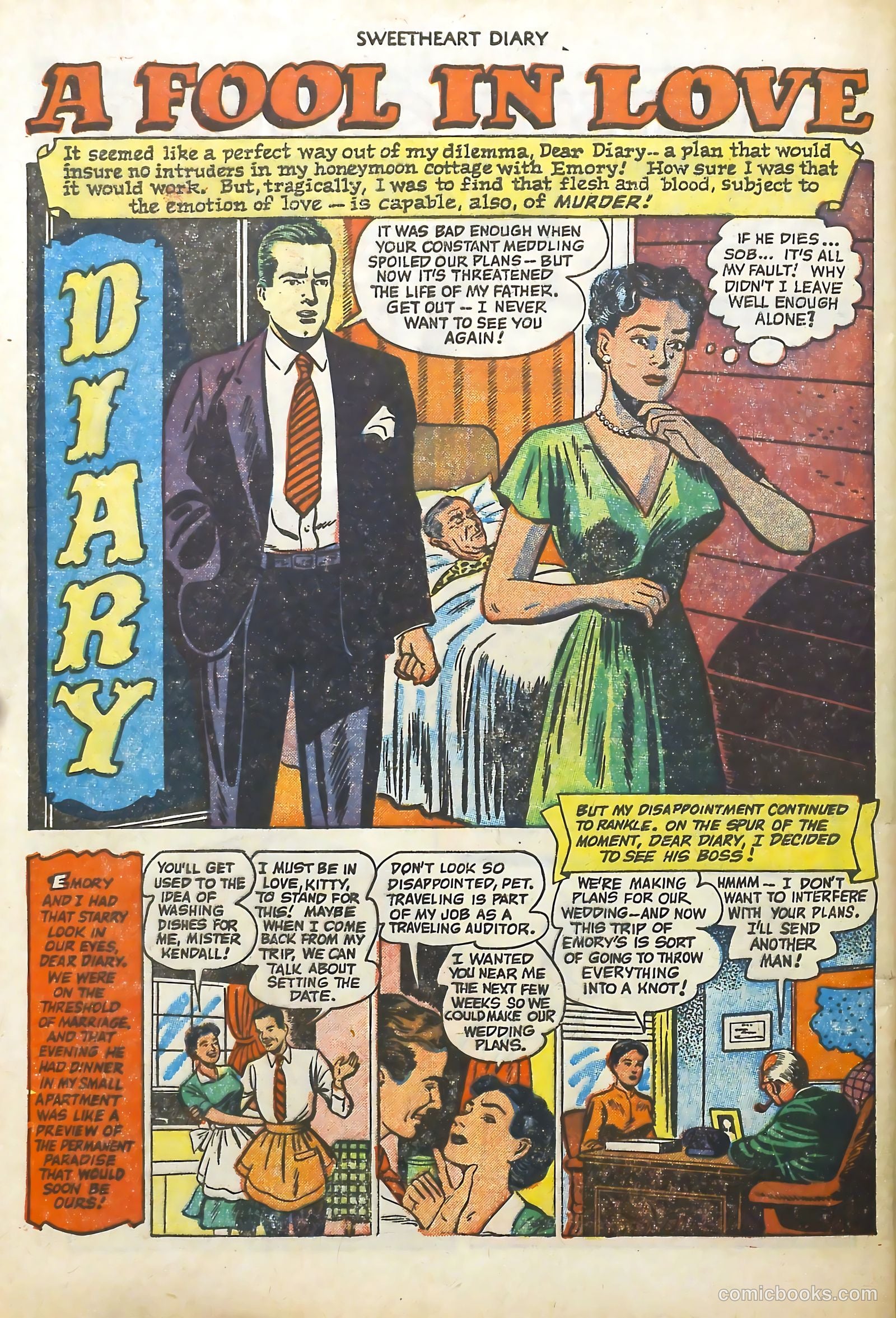 Sweetheart Diary #10 (1952) — page 28 of 36