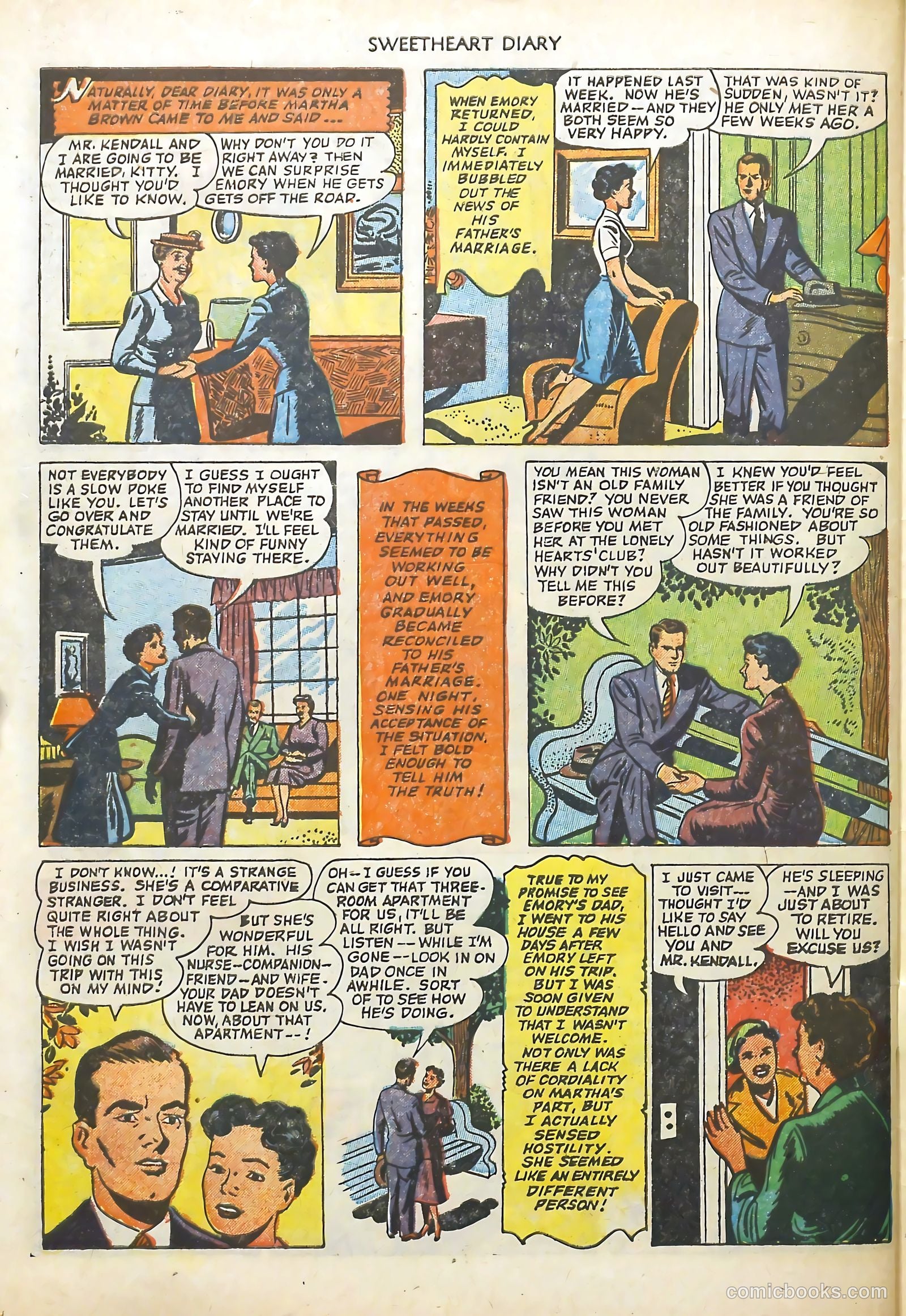 Sweetheart Diary #10 (1952) — page 30 of 36