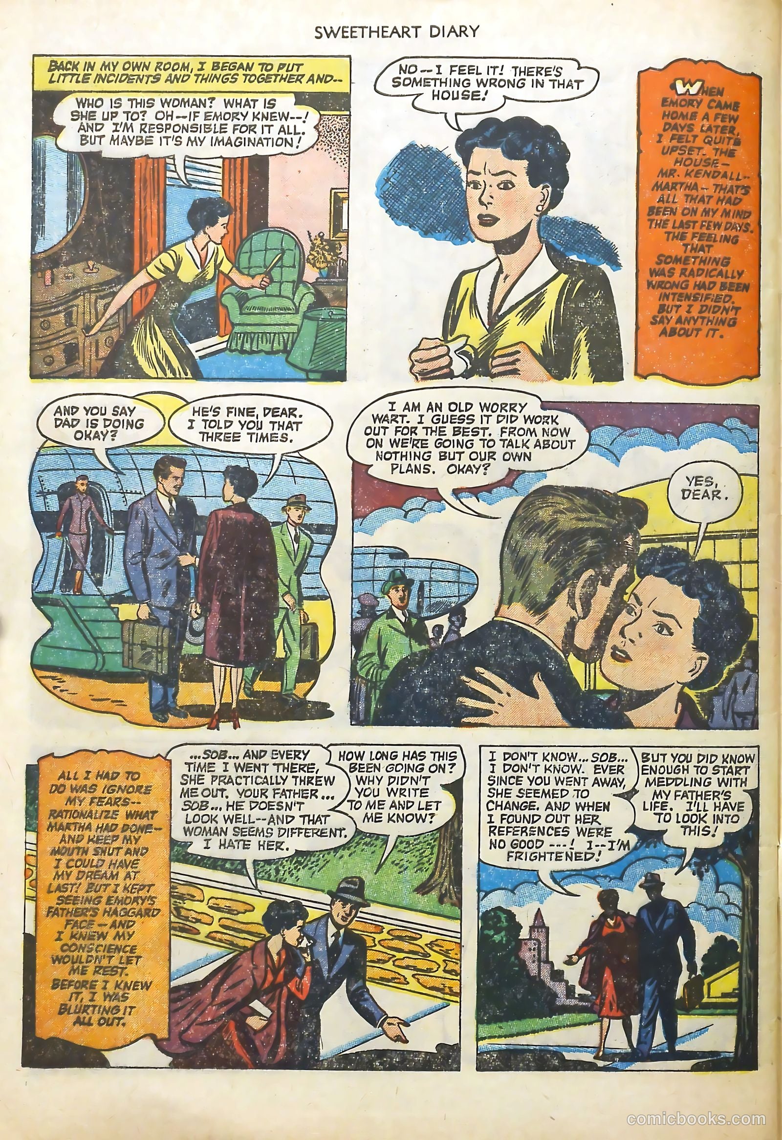 Sweetheart Diary #10 (1952) — page 32 of 36