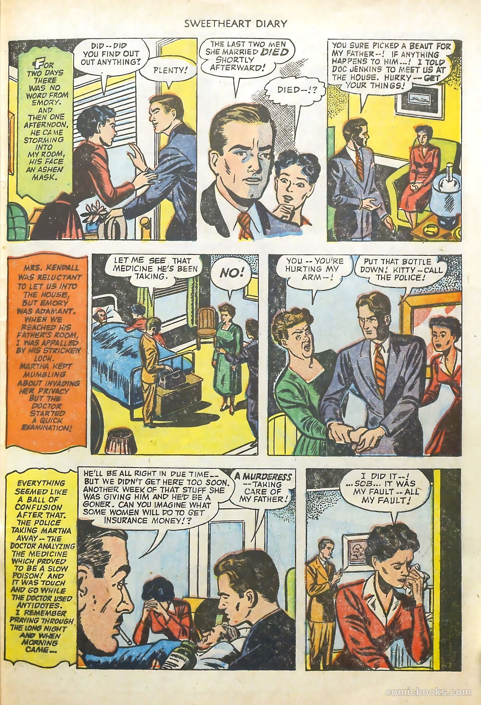 Sweetheart Diary #10 (1952) — page 33 of 36
