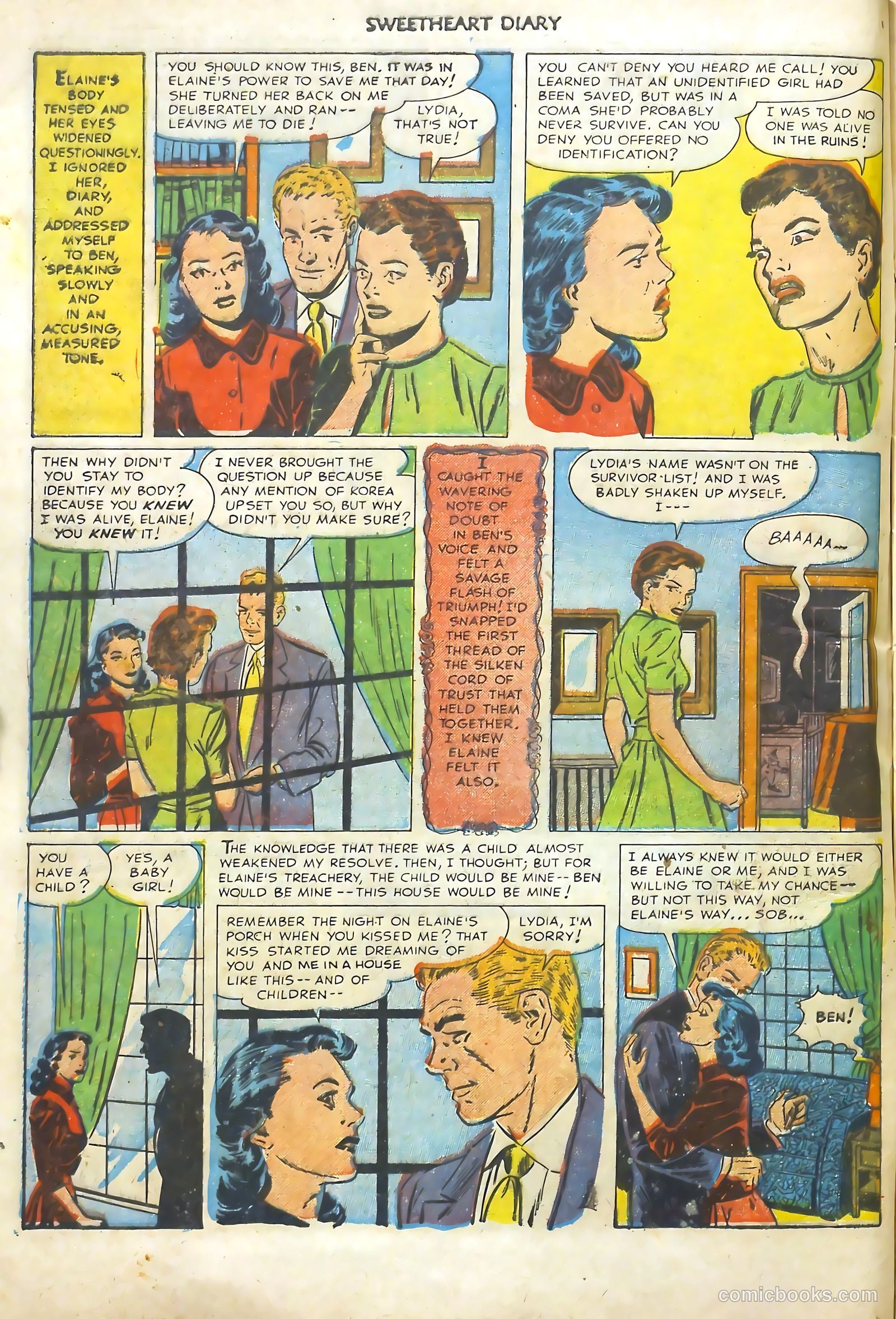 Sweetheart Diary #11 (1952) — page 9 of 37
