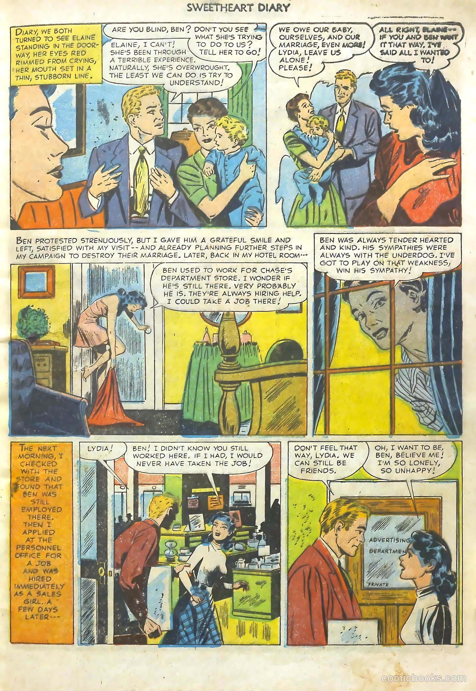 Sweetheart Diary #11 (1952) — page 10 of 37