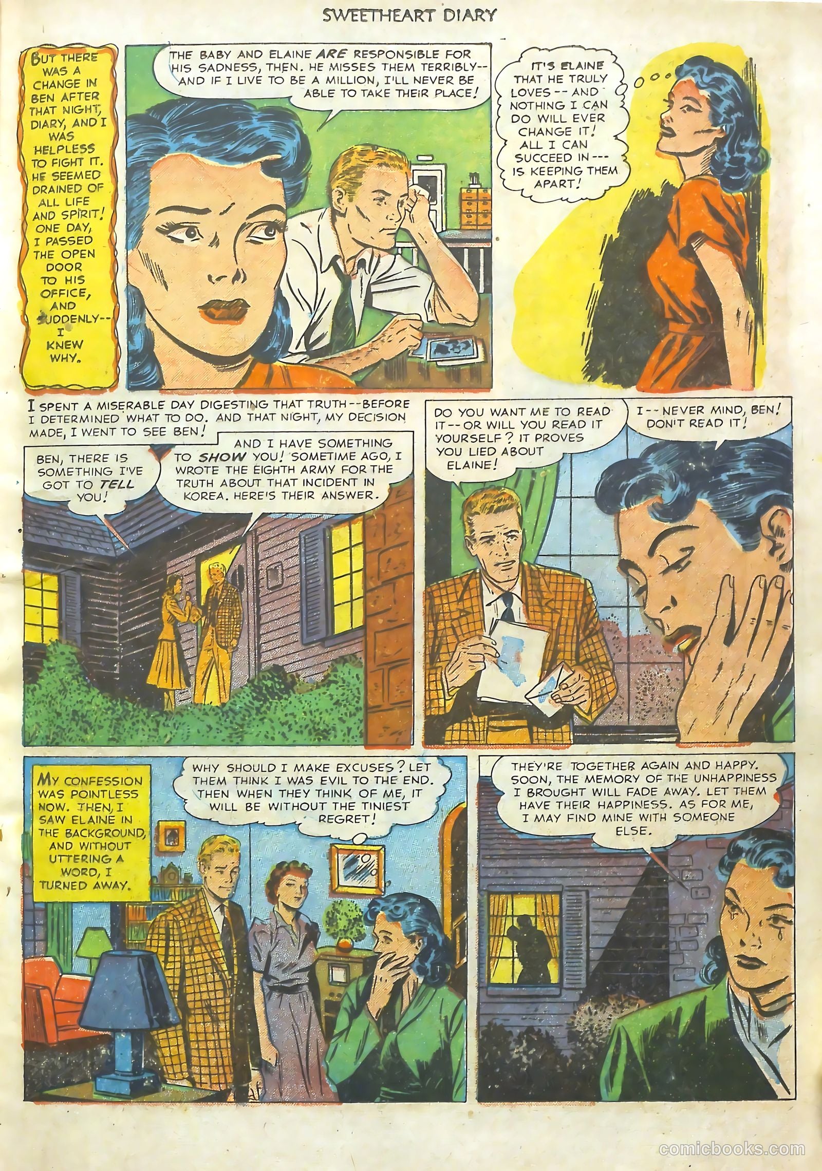 Sweetheart Diary #11 (1952) — page 14 of 37