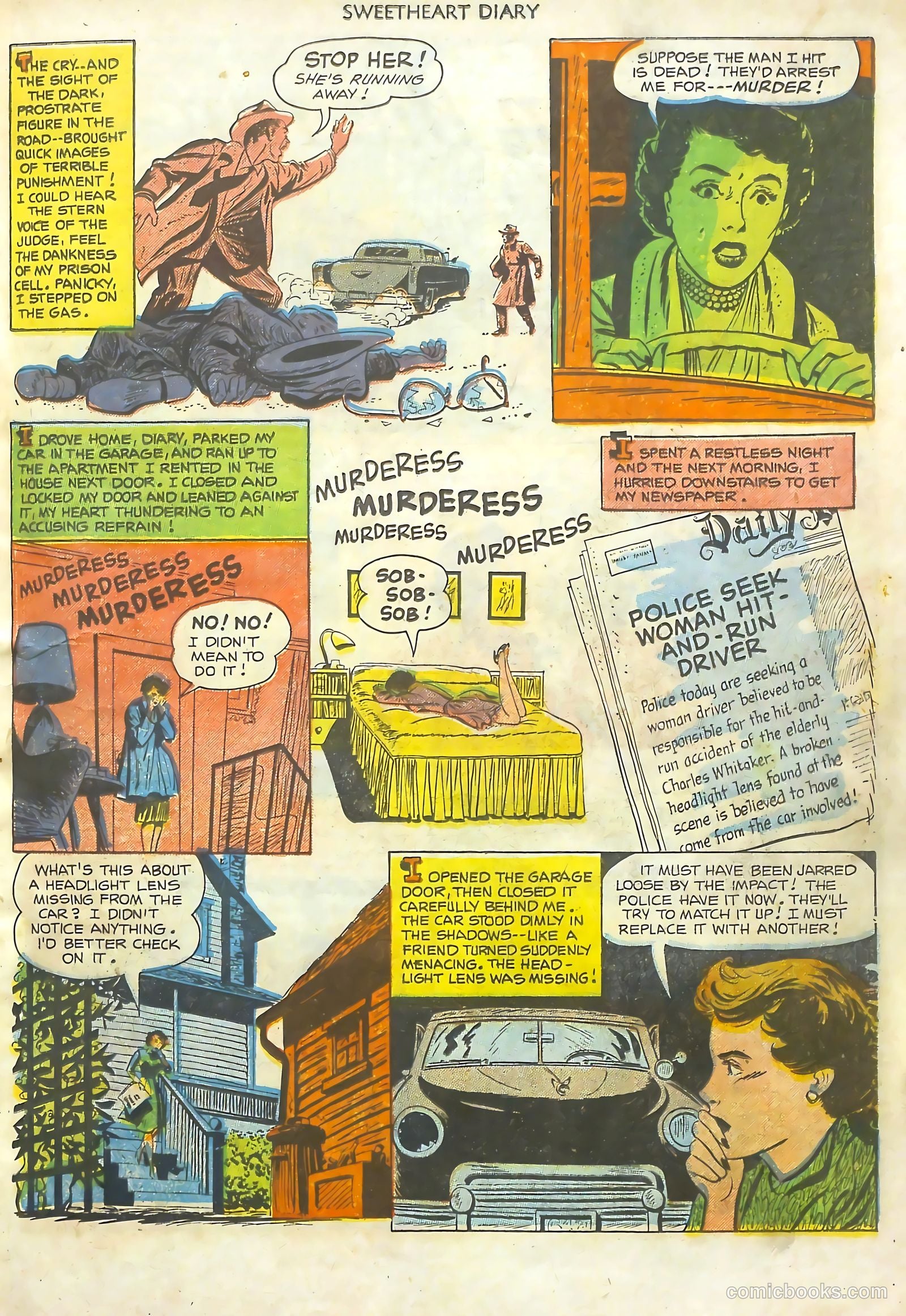 Sweetheart Diary #11 (1952) — page 16 of 37