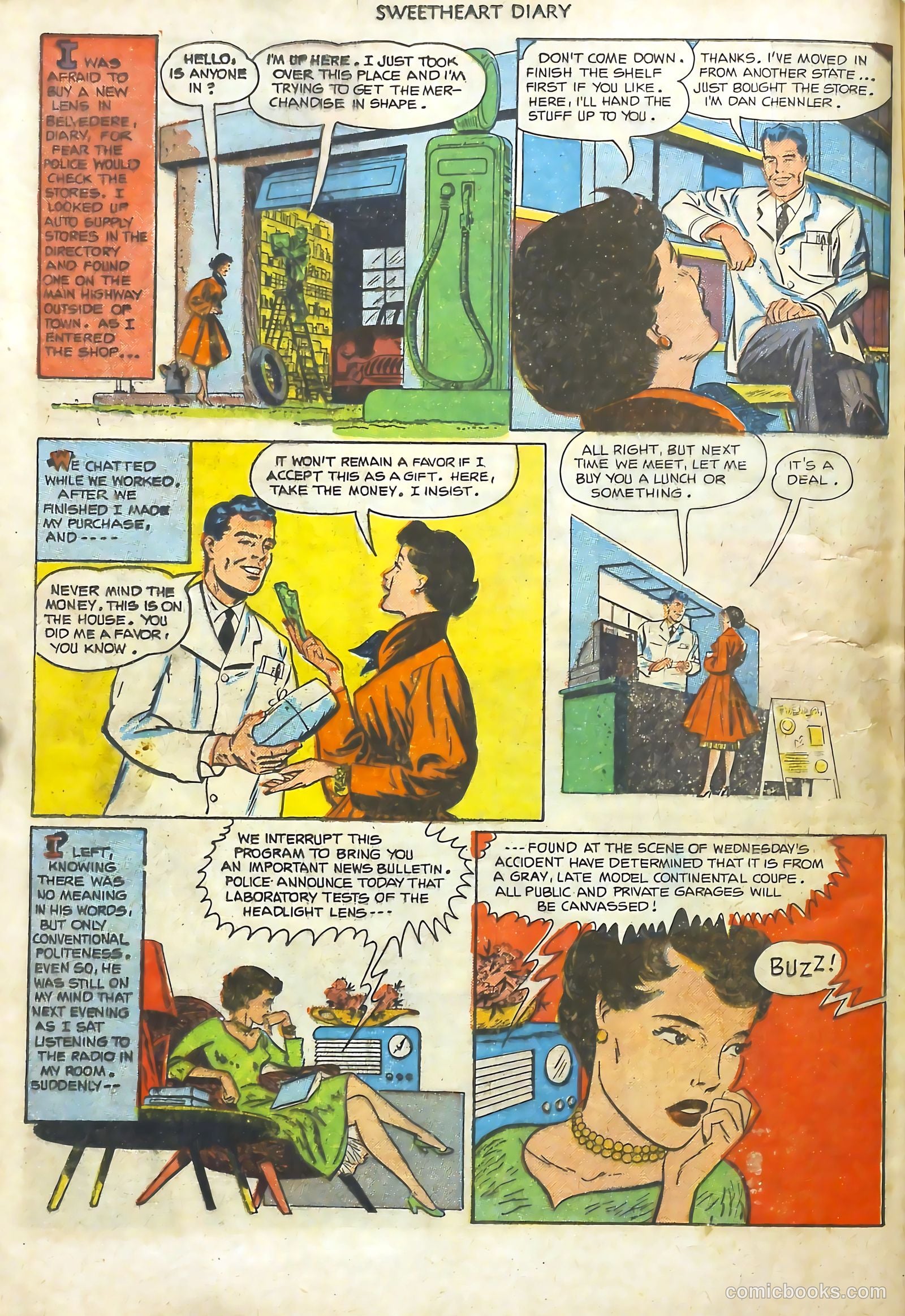 Sweetheart Diary #11 (1952) — page 17 of 37