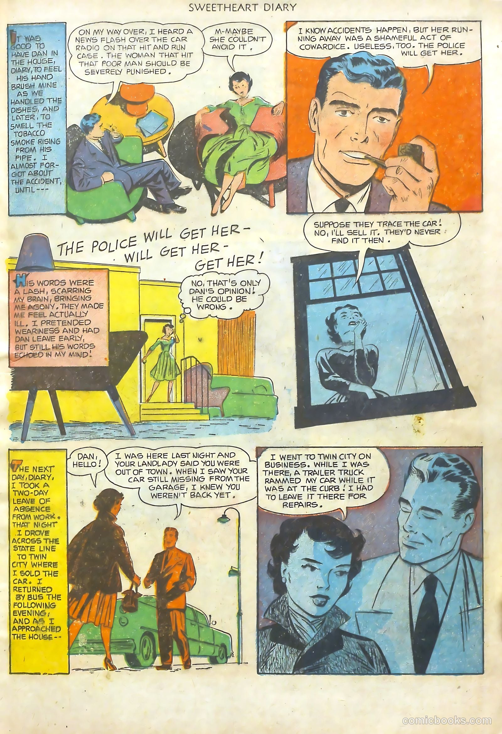 Sweetheart Diary #11 (1952) — page 18 of 37