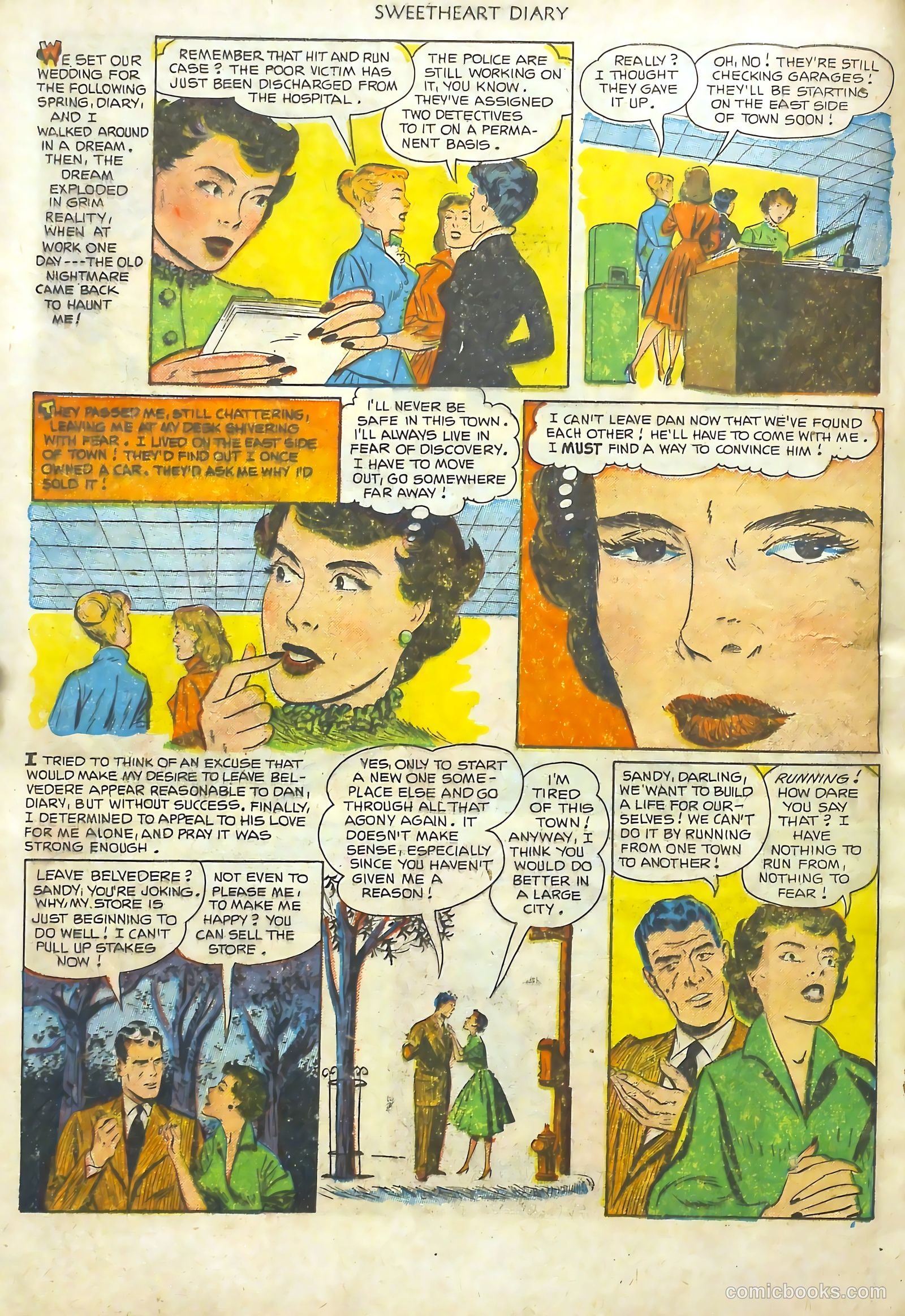 Sweetheart Diary #11 (1952) — page 21 of 37