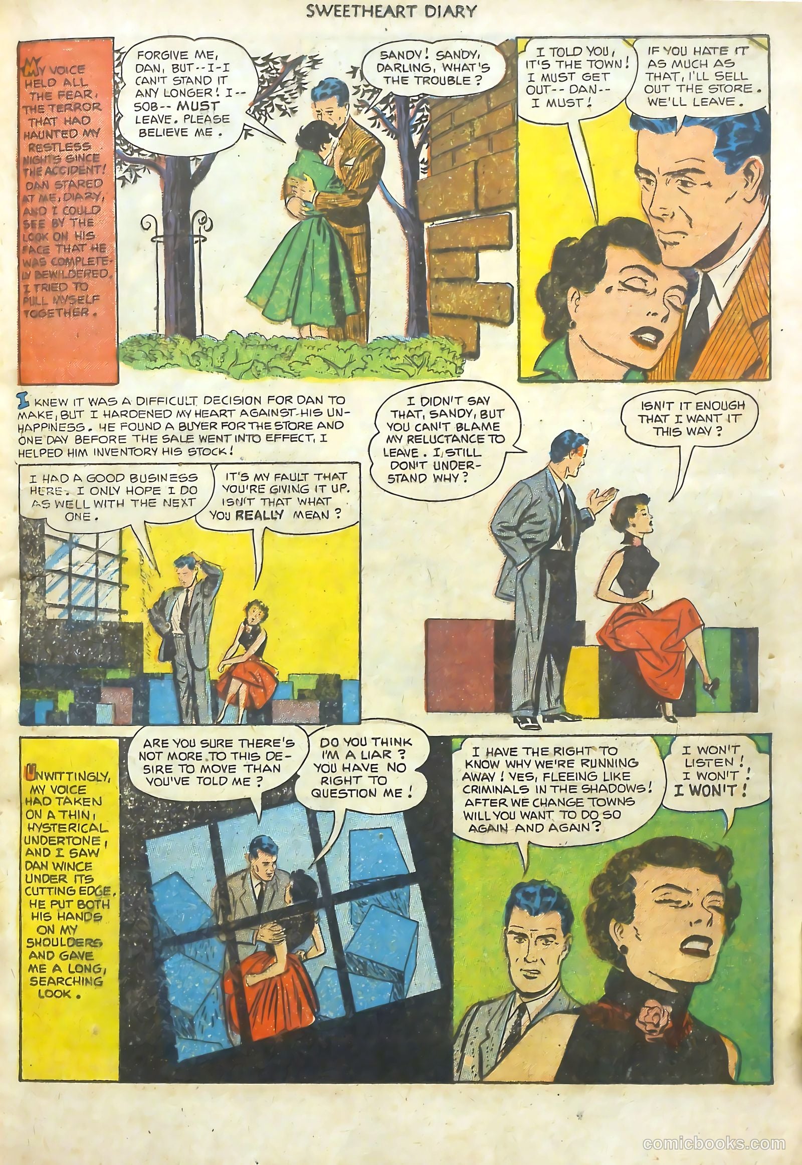 Sweetheart Diary #11 (1952) — page 22 of 37