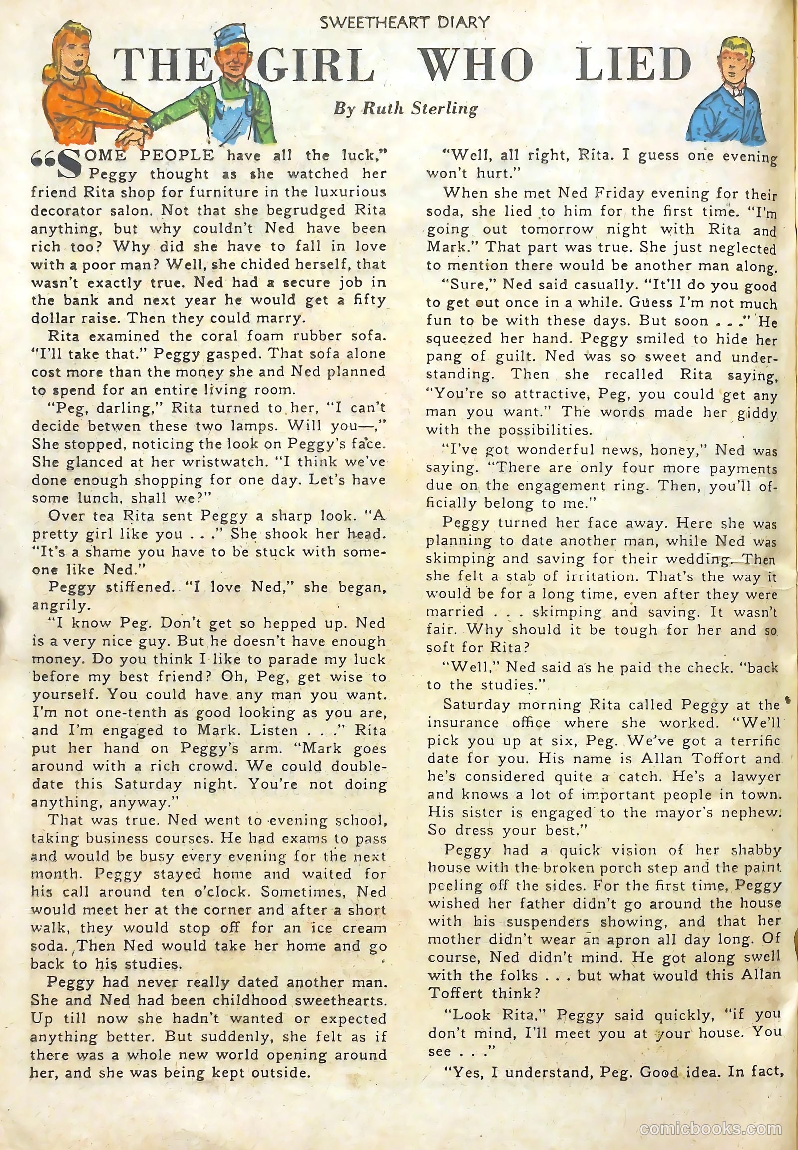 Sweetheart Diary #11 (1952) — page 25 of 37