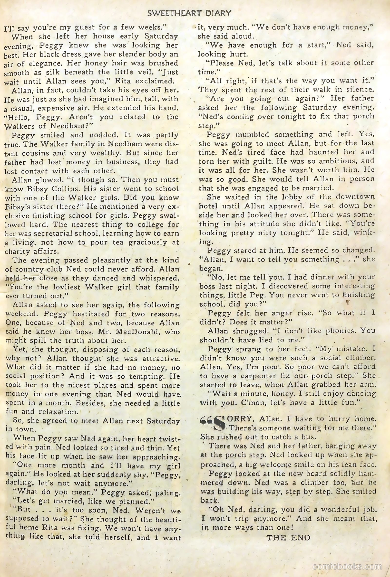 Sweetheart Diary #11 (1952) — page 26 of 37