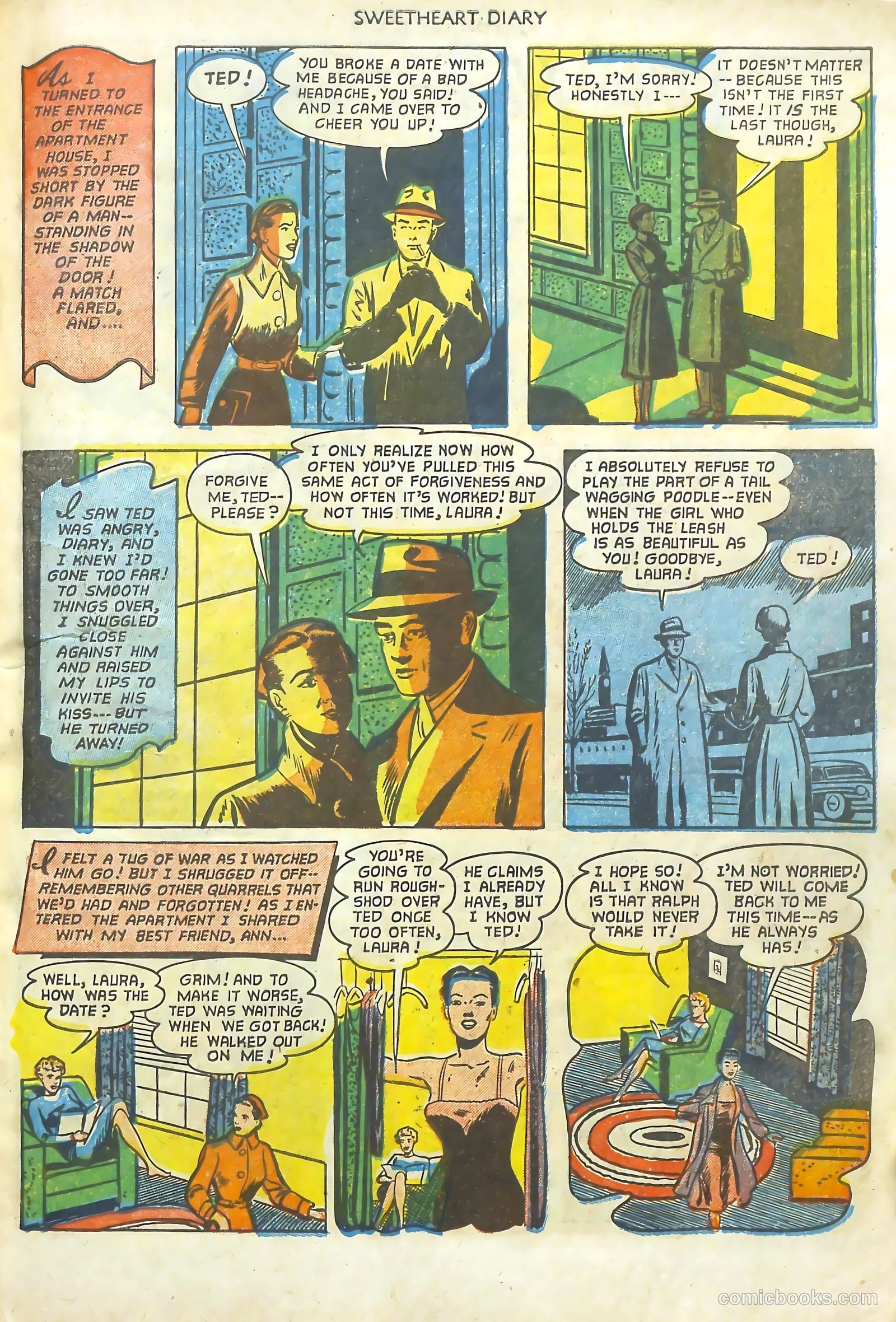 Sweetheart Diary #11 (1952) — page 28 of 37