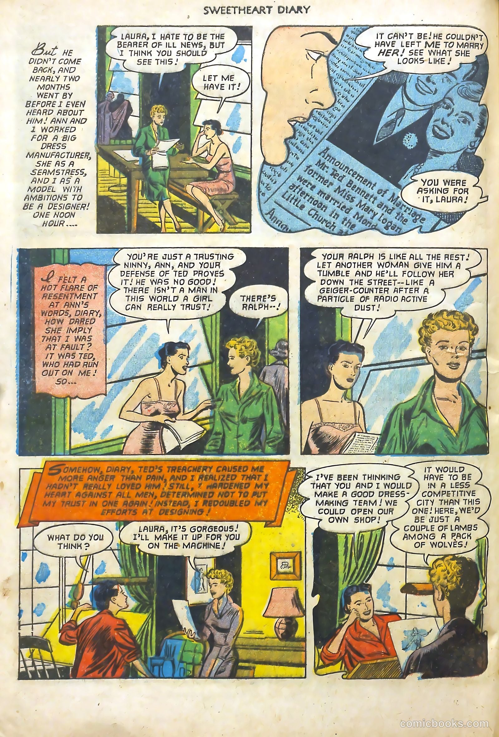 Sweetheart Diary #11 (1952) — page 29 of 37