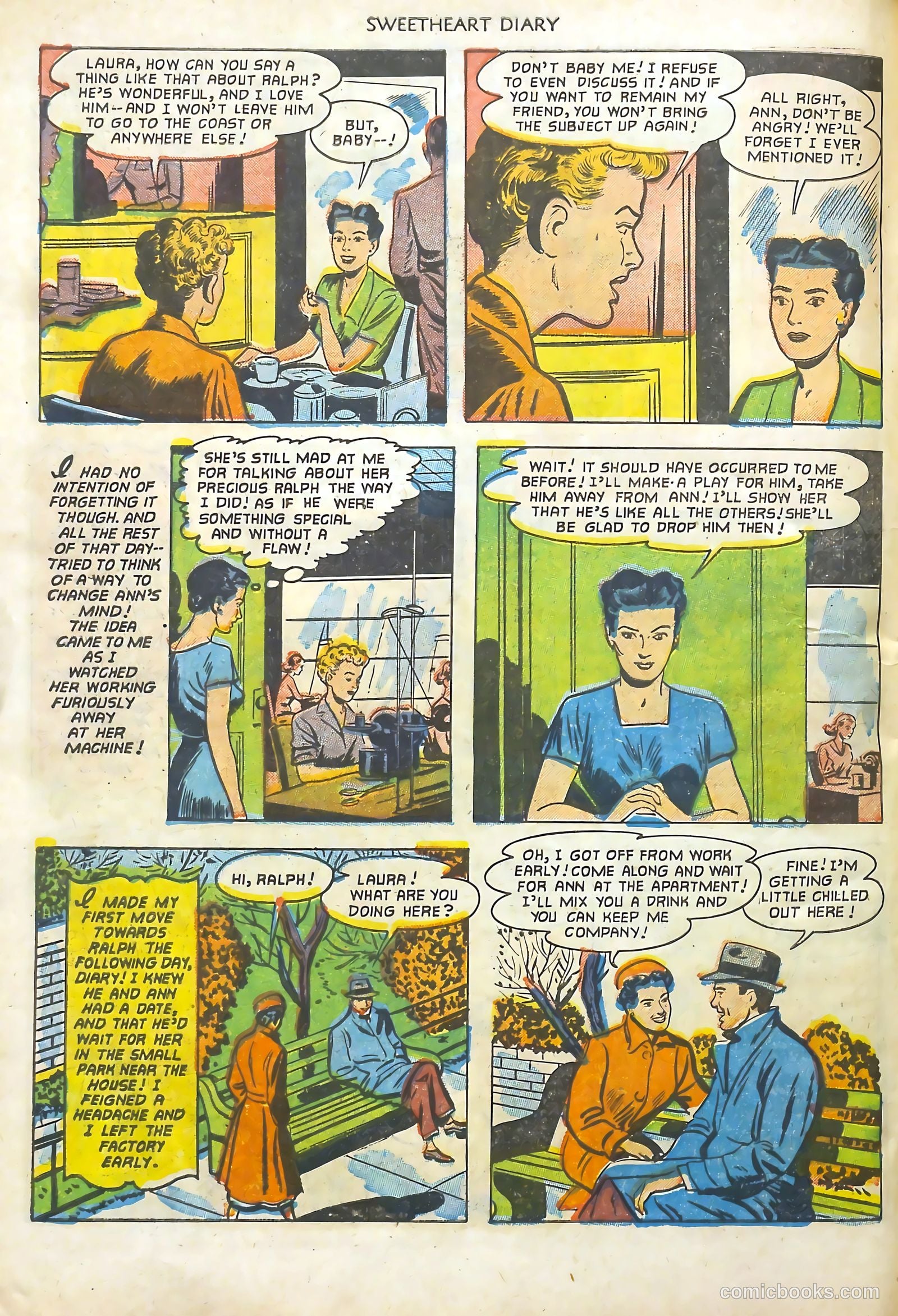 Sweetheart Diary #11 (1952) — page 31 of 37