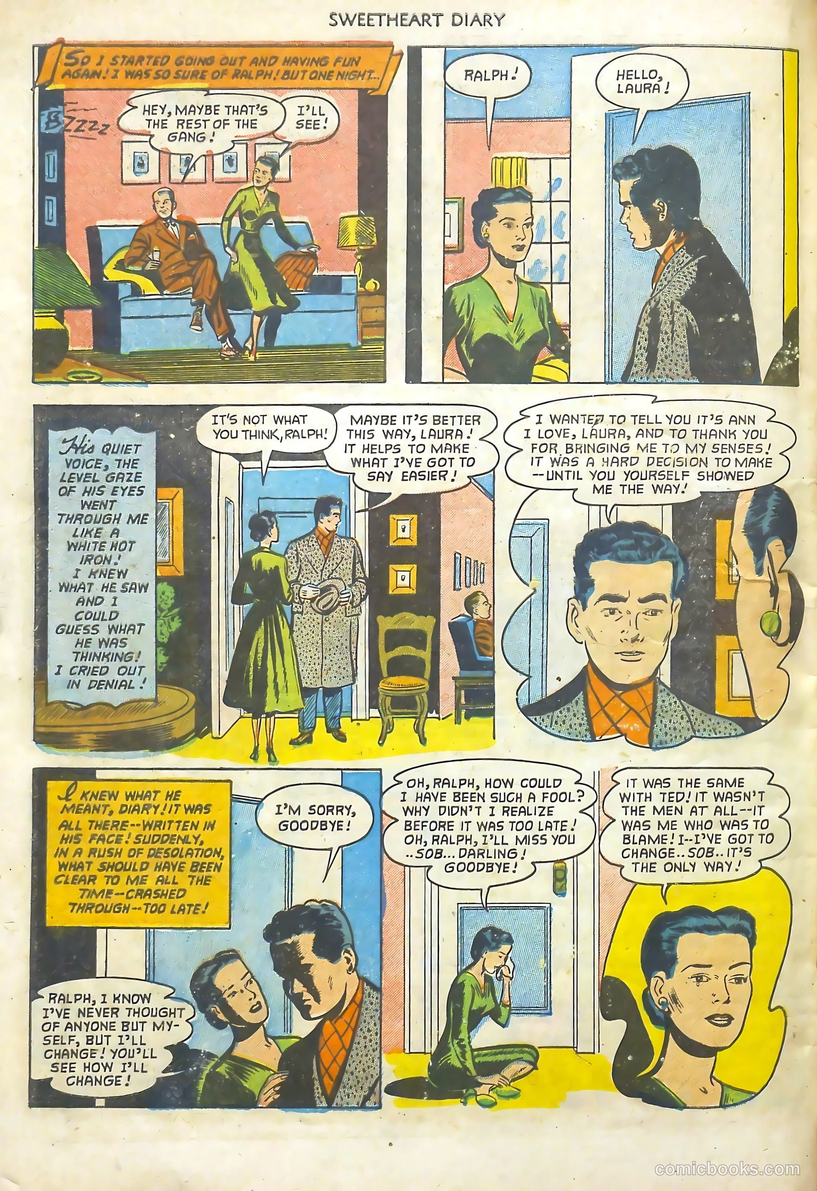 Sweetheart Diary #11 (1952) — page 35 of 37