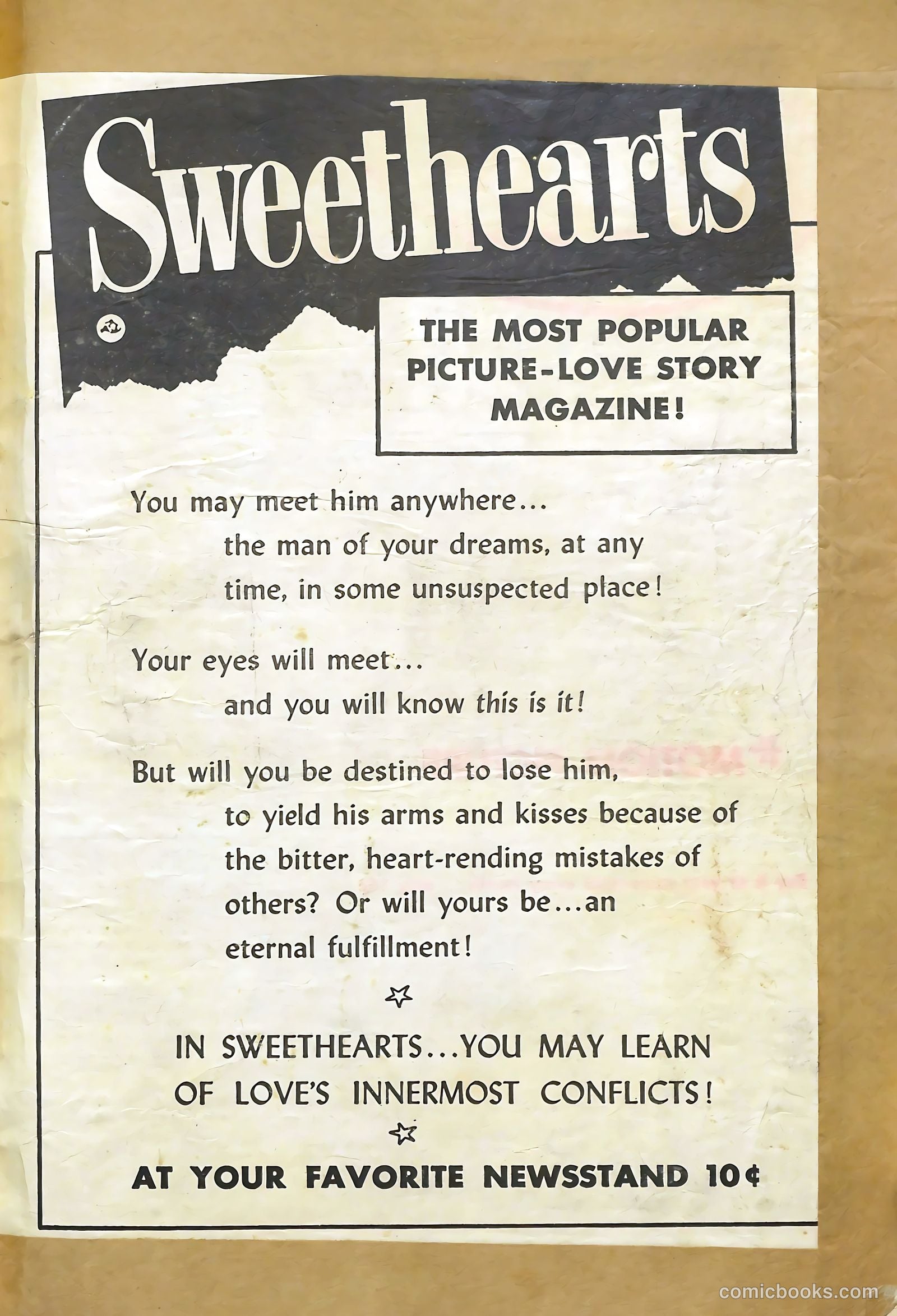 Sweetheart Diary #11 (1952) — page 36 of 37