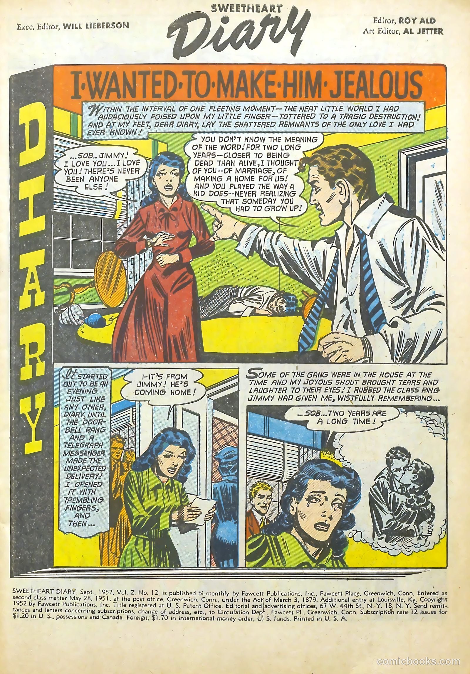 Sweetheart Diary #12 (1952) — page 4 of 37