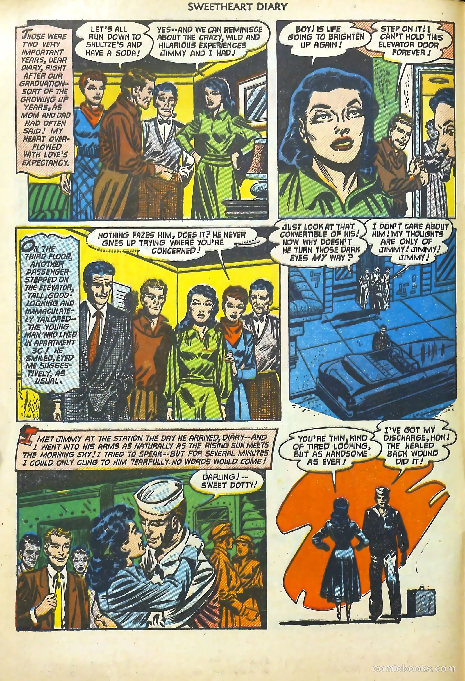 Sweetheart Diary #12 (1952) — page 5 of 37