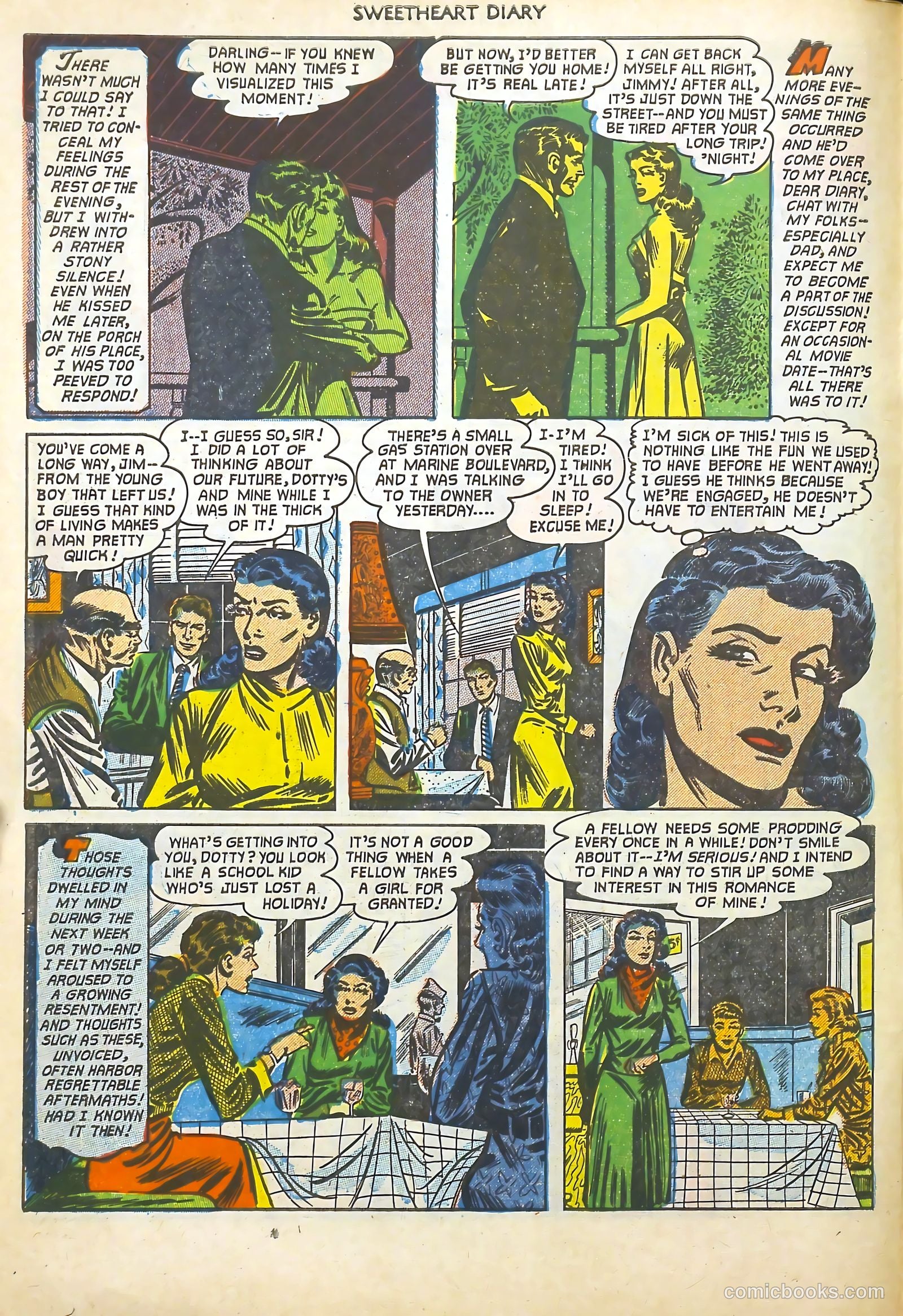 Sweetheart Diary #12 (1952) — page 7 of 37