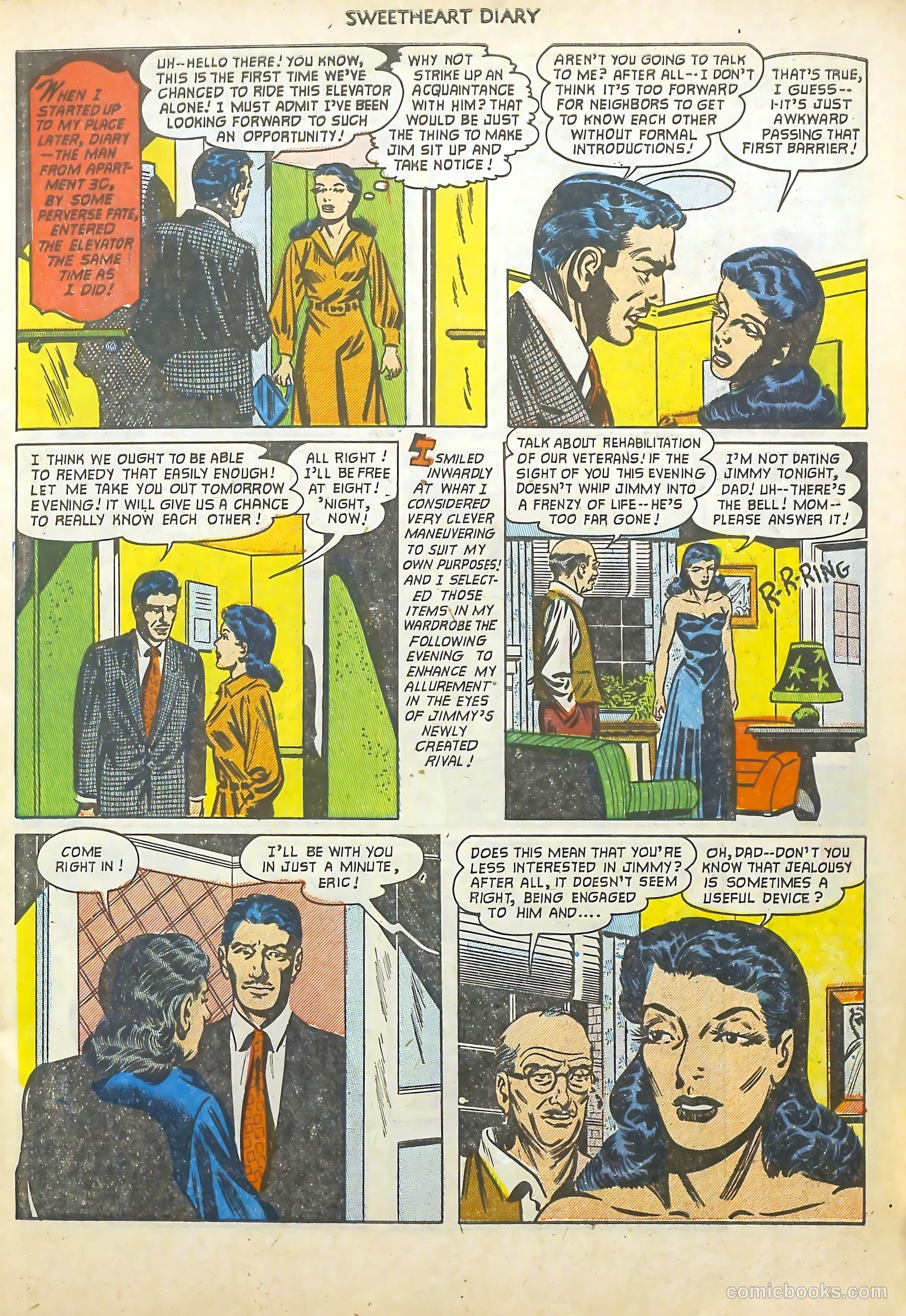 Sweetheart Diary #12 (1952) — page 8 of 37