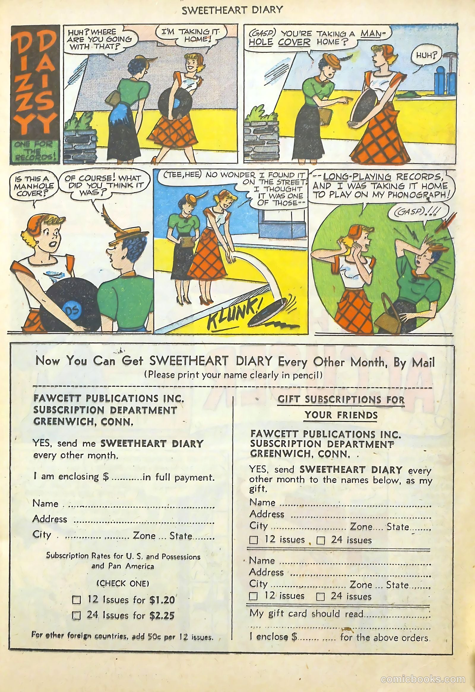 Sweetheart Diary #12 (1952) — page 14 of 37