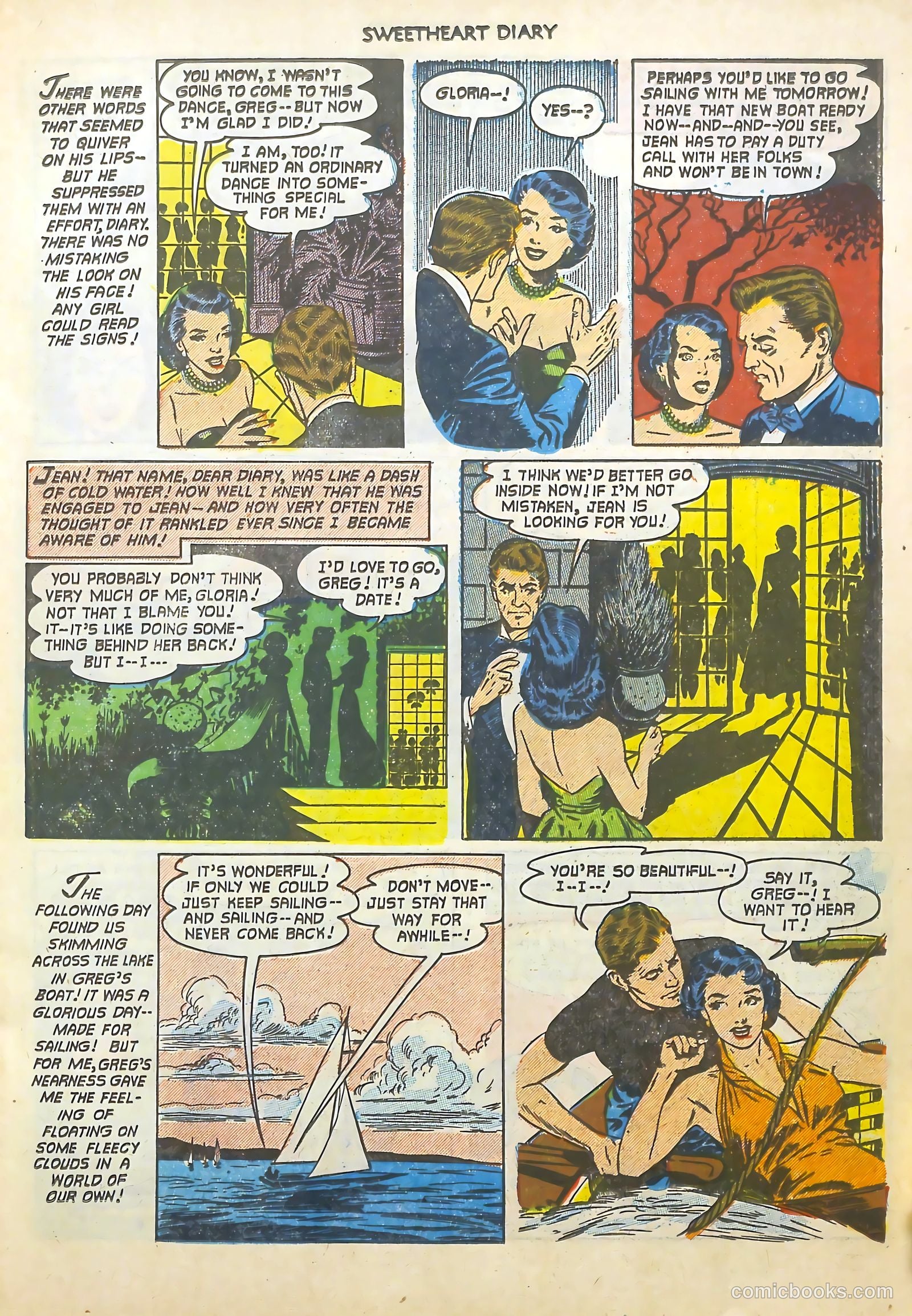 Sweetheart Diary #12 (1952) — page 16 of 37