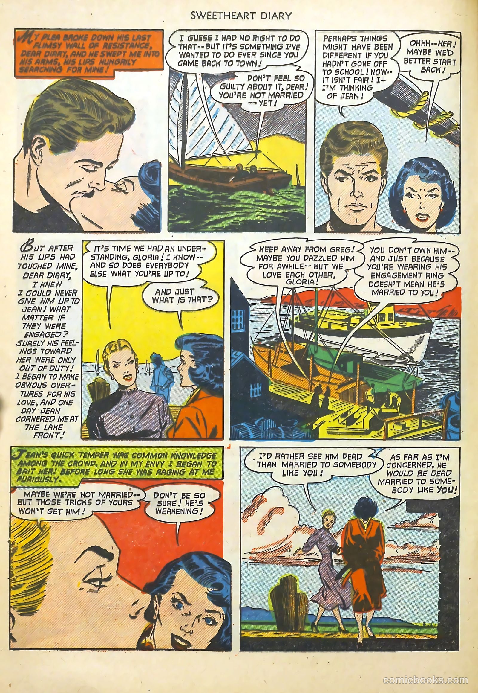 Sweetheart Diary #12 (1952) — page 17 of 37