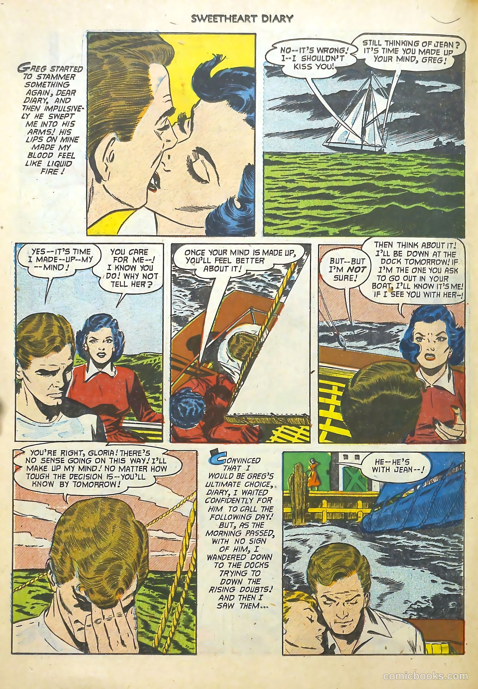 Sweetheart Diary #12 (1952) — page 19 of 37