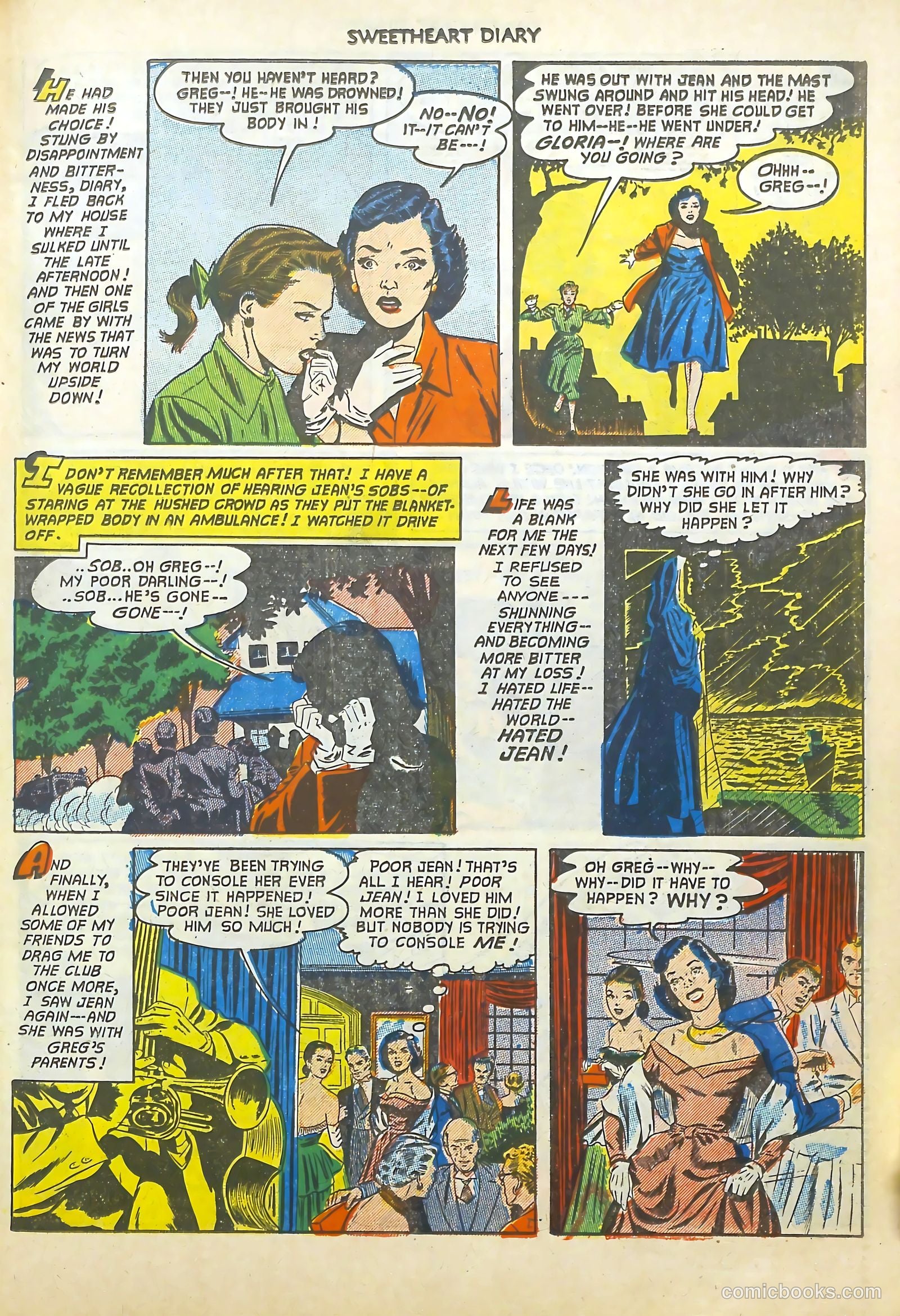 Sweetheart Diary #12 (1952) — page 20 of 37