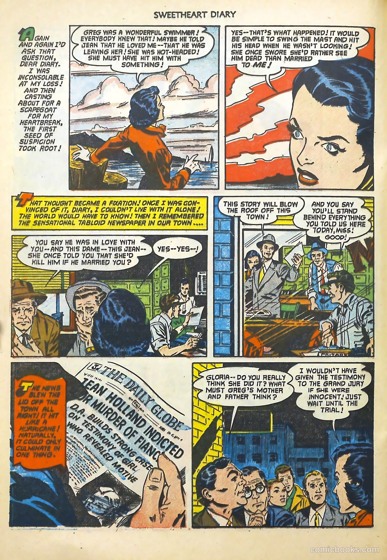 Sweetheart Diary #12 (1952) — page 21 of 37