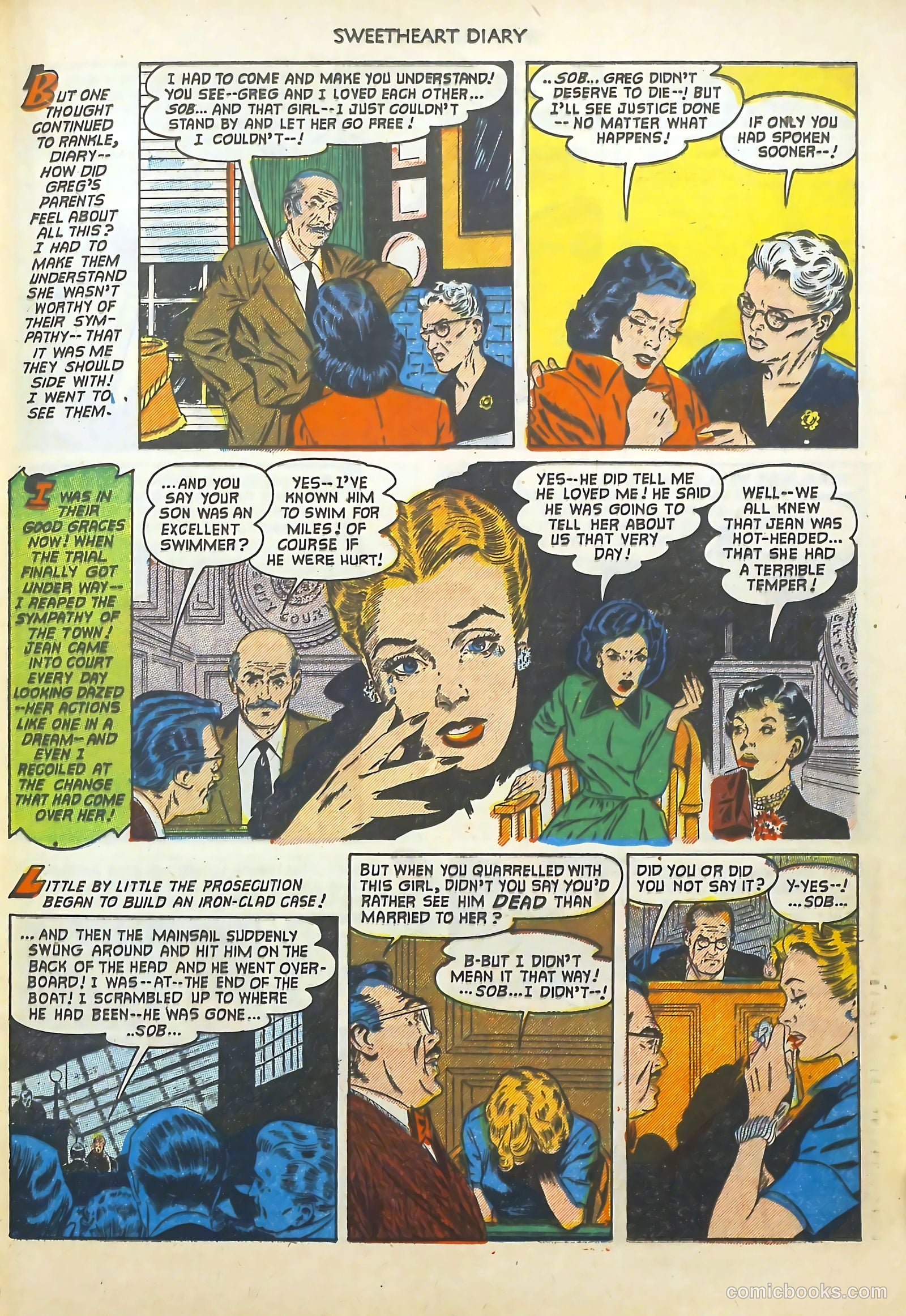 Sweetheart Diary #12 (1952) — page 22 of 37