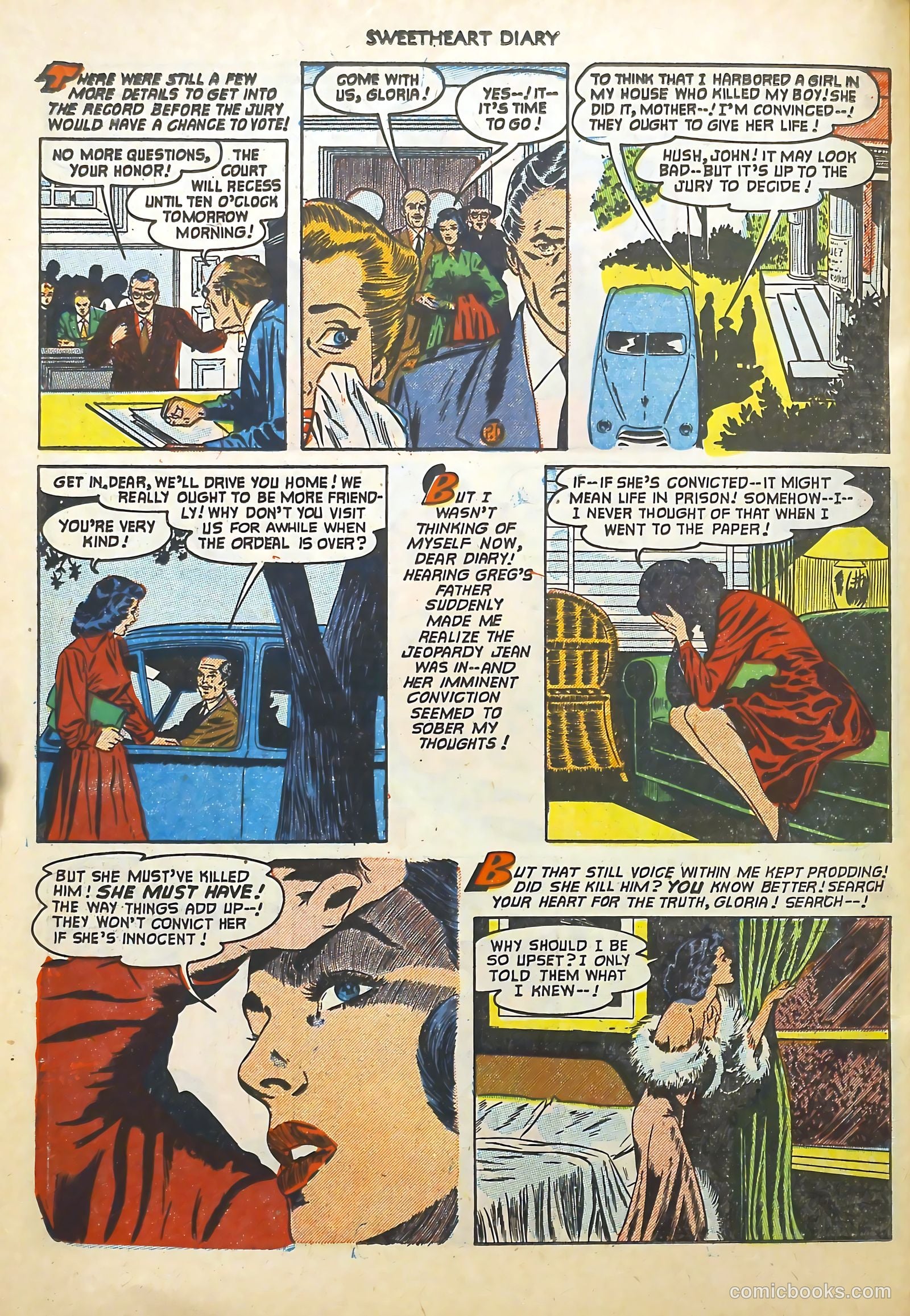 Sweetheart Diary #12 (1952) — page 23 of 37