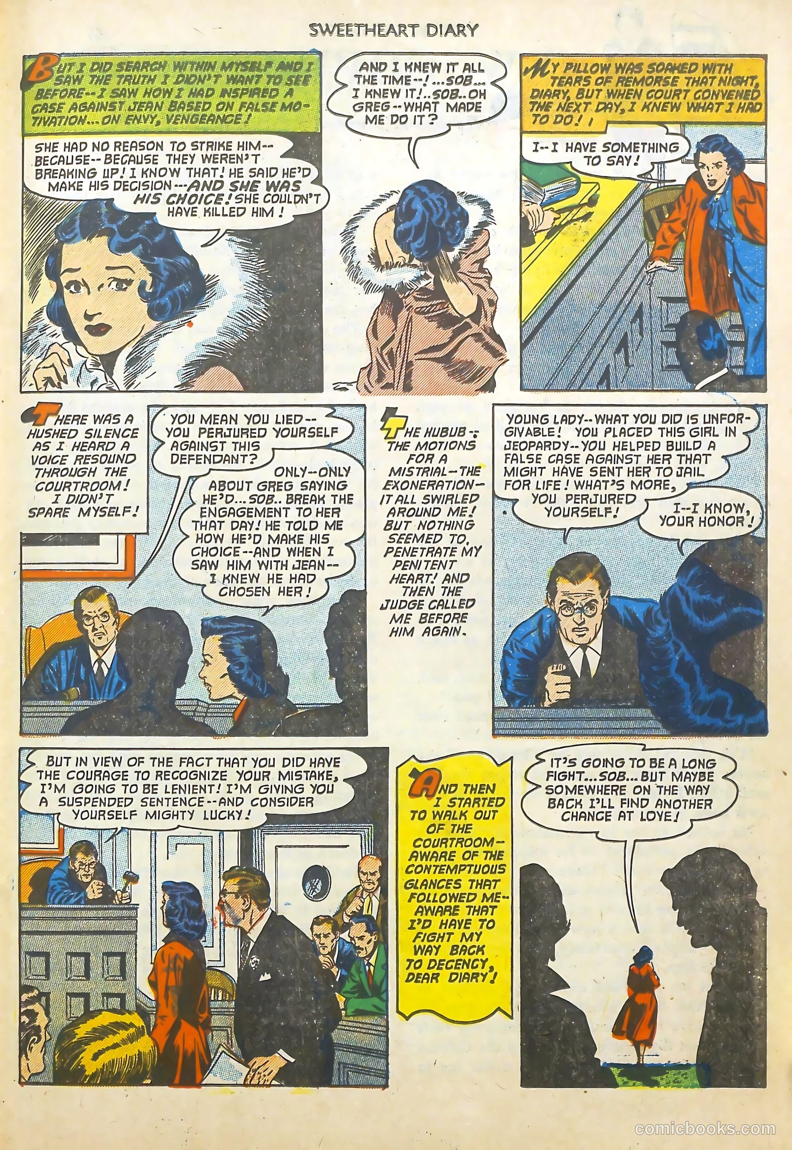 Sweetheart Diary #12 (1952) — page 24 of 37