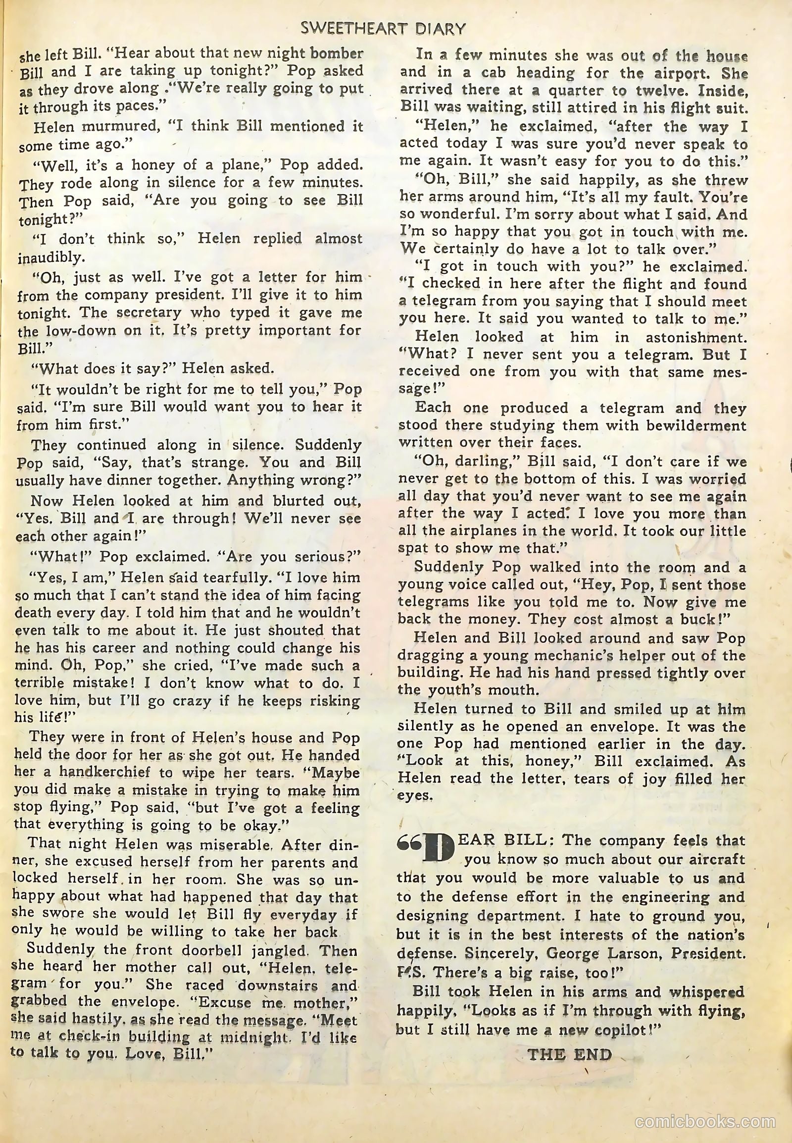 Sweetheart Diary #12 (1952) — page 26 of 37