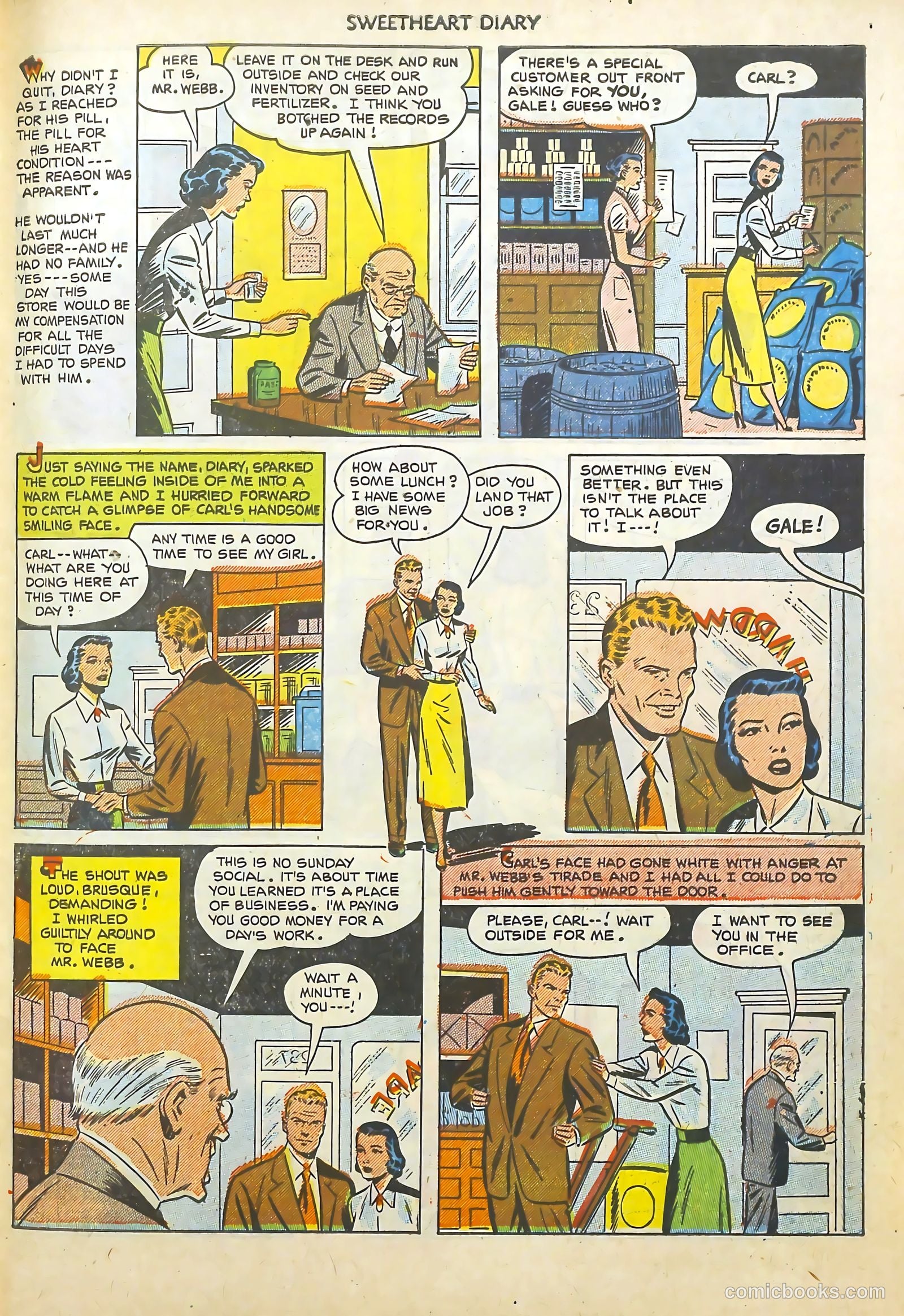 Sweetheart Diary #12 (1952) — page 28 of 37