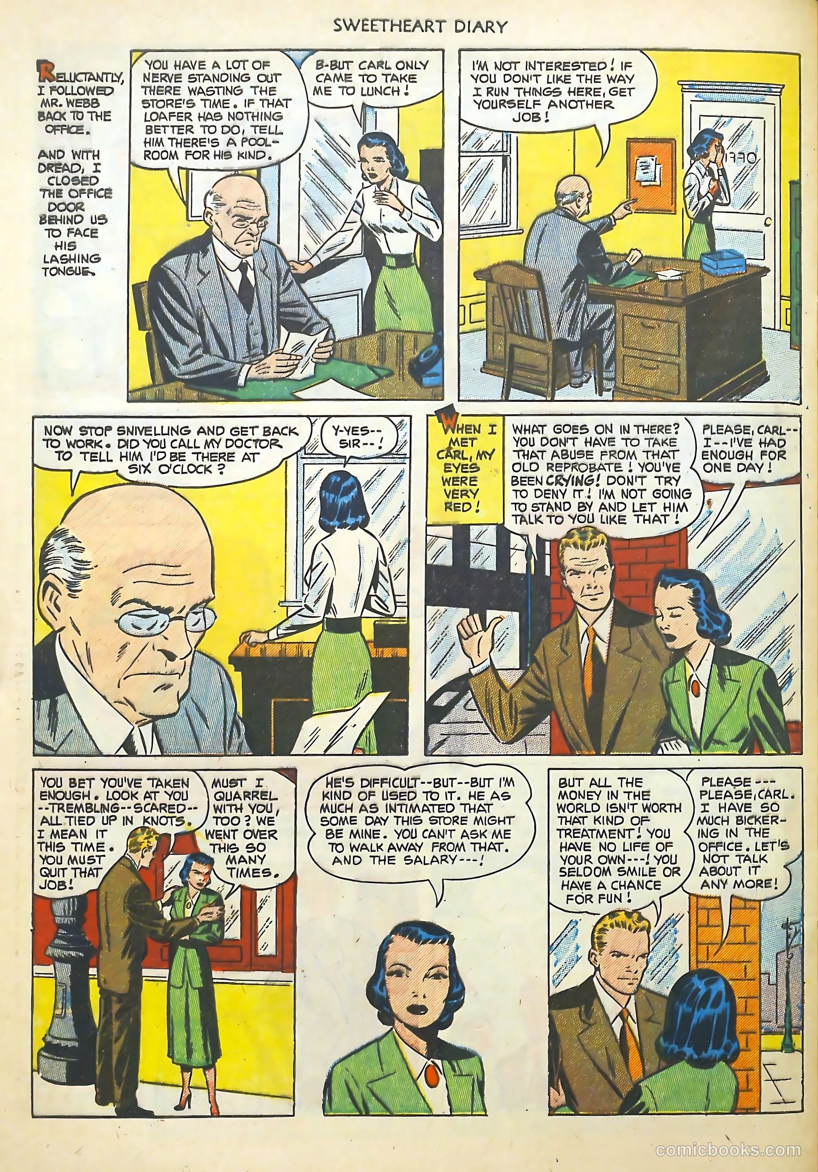 Sweetheart Diary #12 (1952) — page 29 of 37