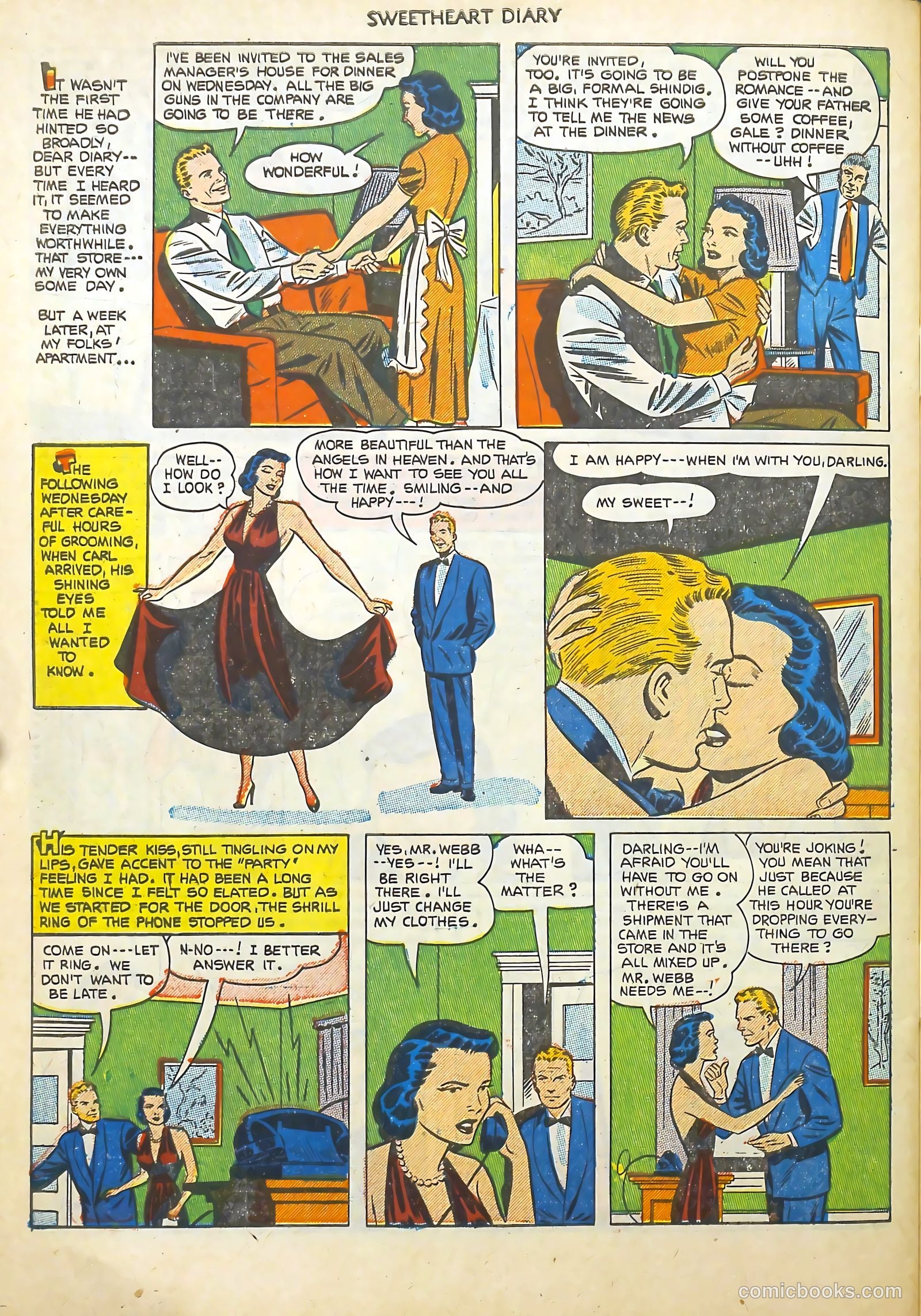 Sweetheart Diary #12 (1952) — page 31 of 37