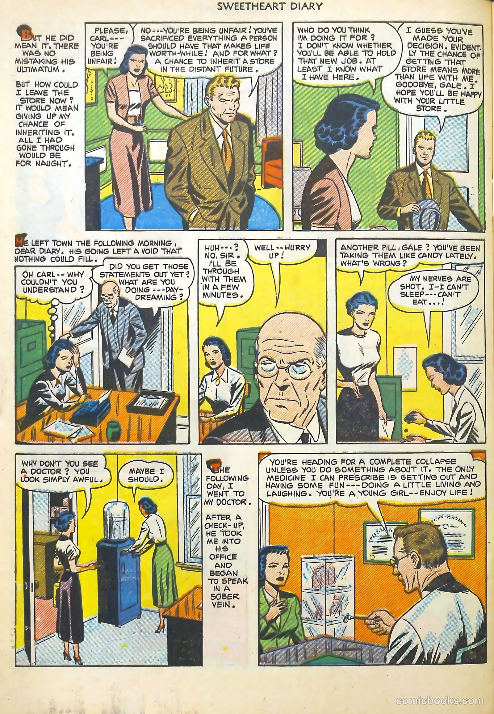 Sweetheart Diary #12 (1952) — page 33 of 37