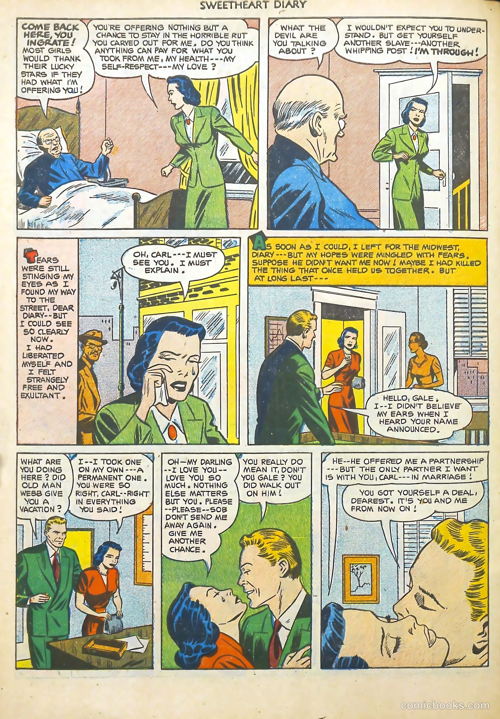 Sweetheart Diary #12 (1952) — page 35 of 37